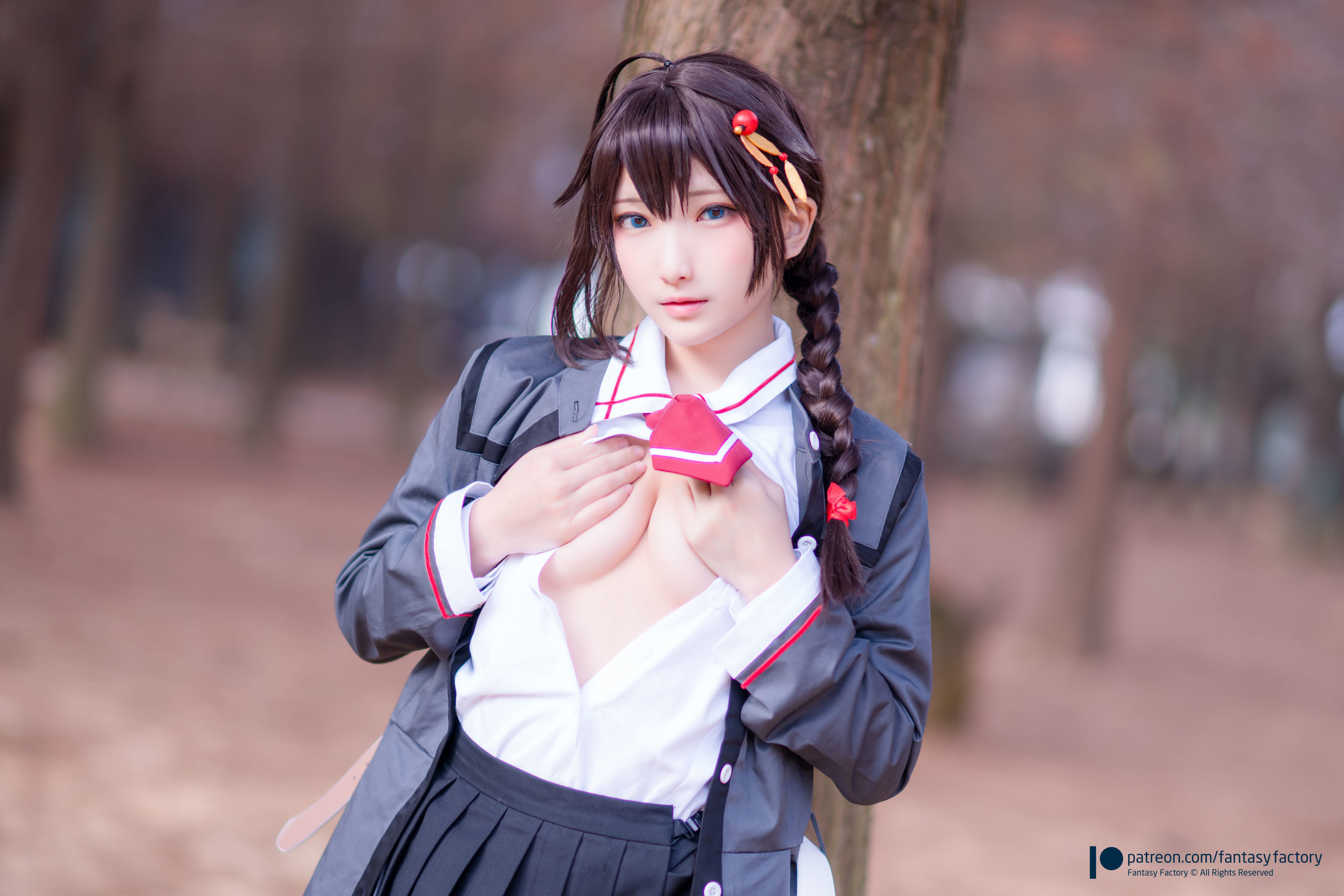 [Fantasy Factory] 小丁Cosplay – JK制服 水手小兔 外拍 [66P]
