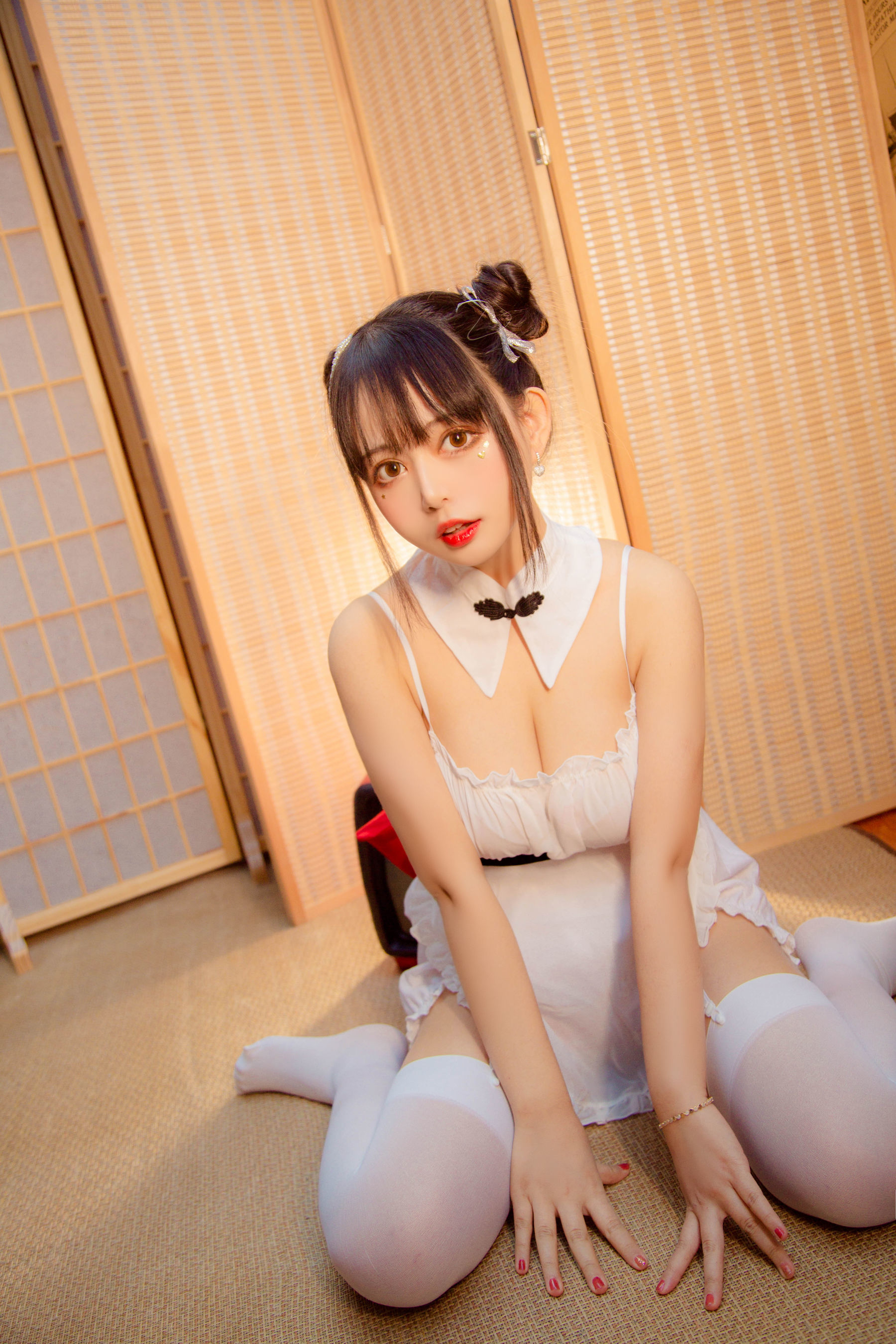 大眼萌妹黑猫猫OvO 中华风 [15P]