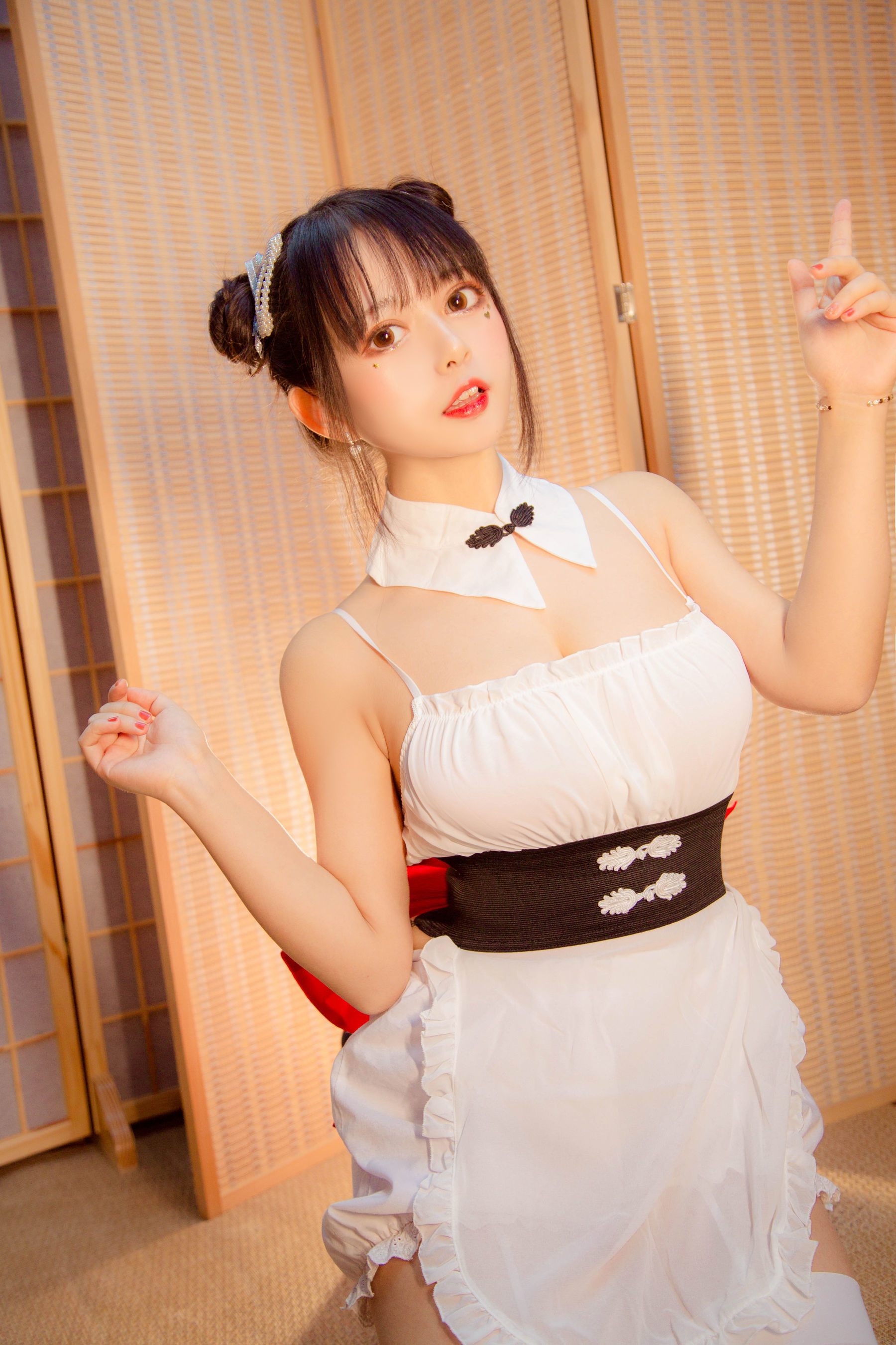 大眼萌妹黑猫猫OvO 中华风 [15P]