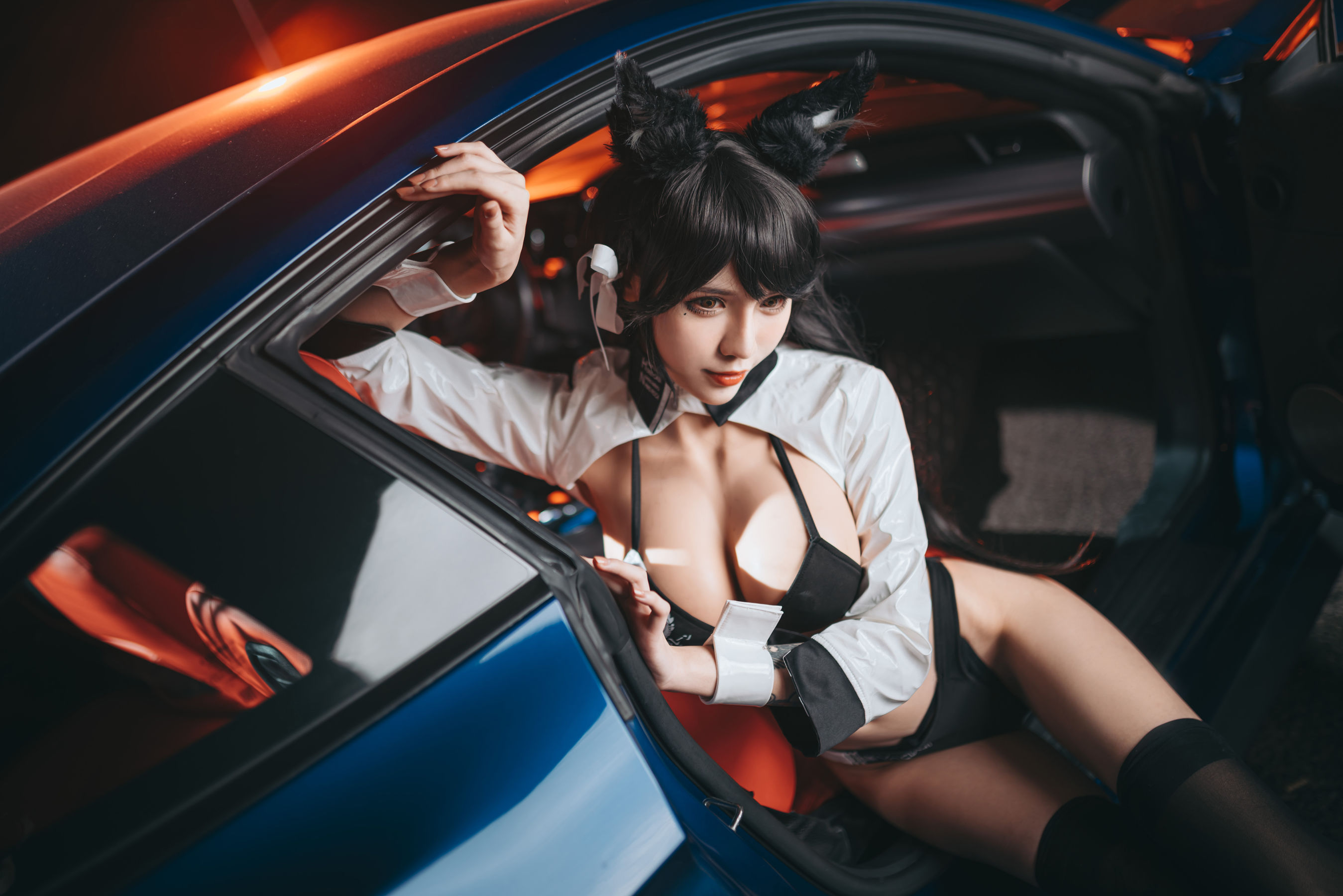 [Cosplay写真] 动漫博主一只冉呐 – 爱宕赛车 [21P]
