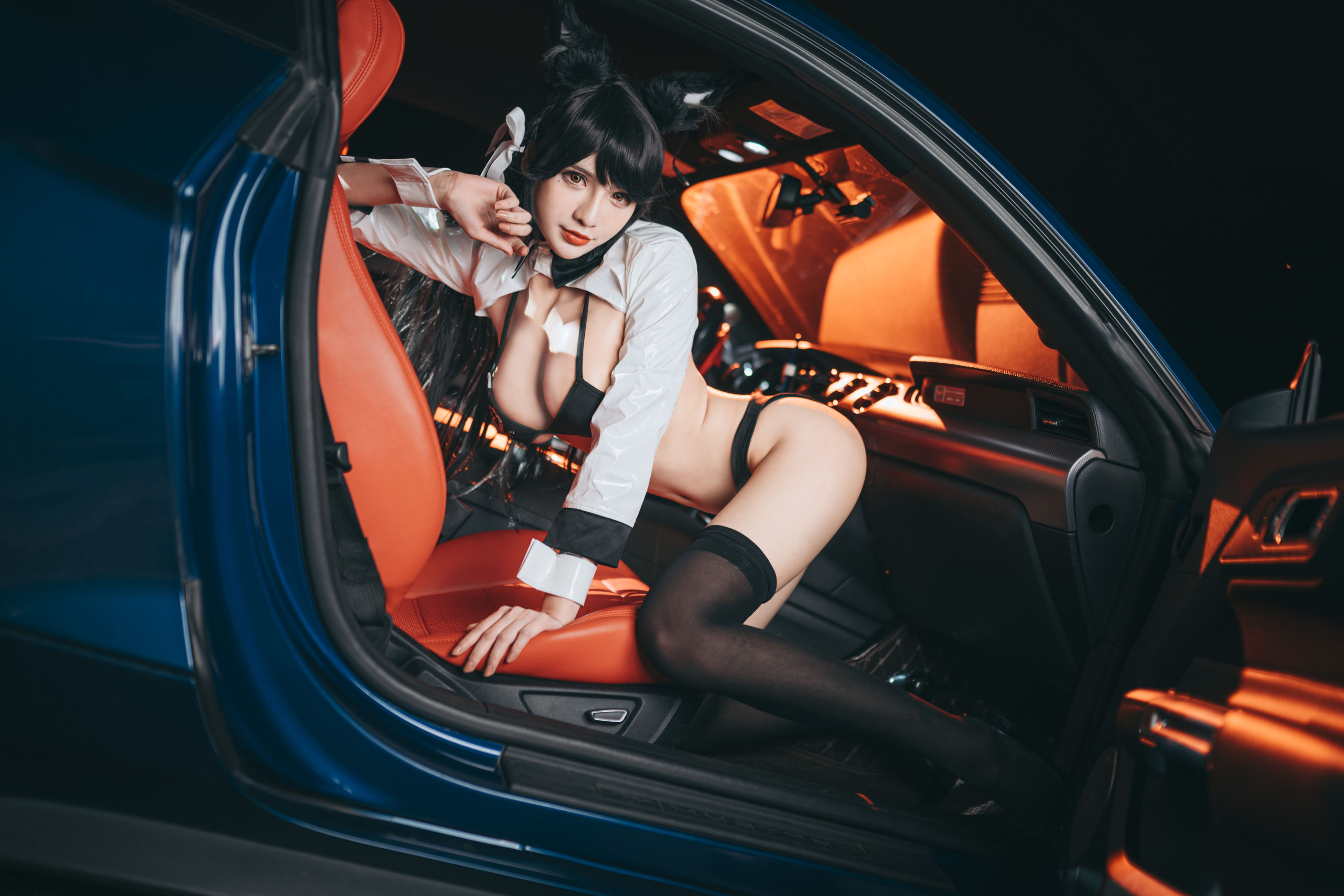 [Cosplay写真] 动漫博主一只冉呐 – 爱宕赛车 [21P]
