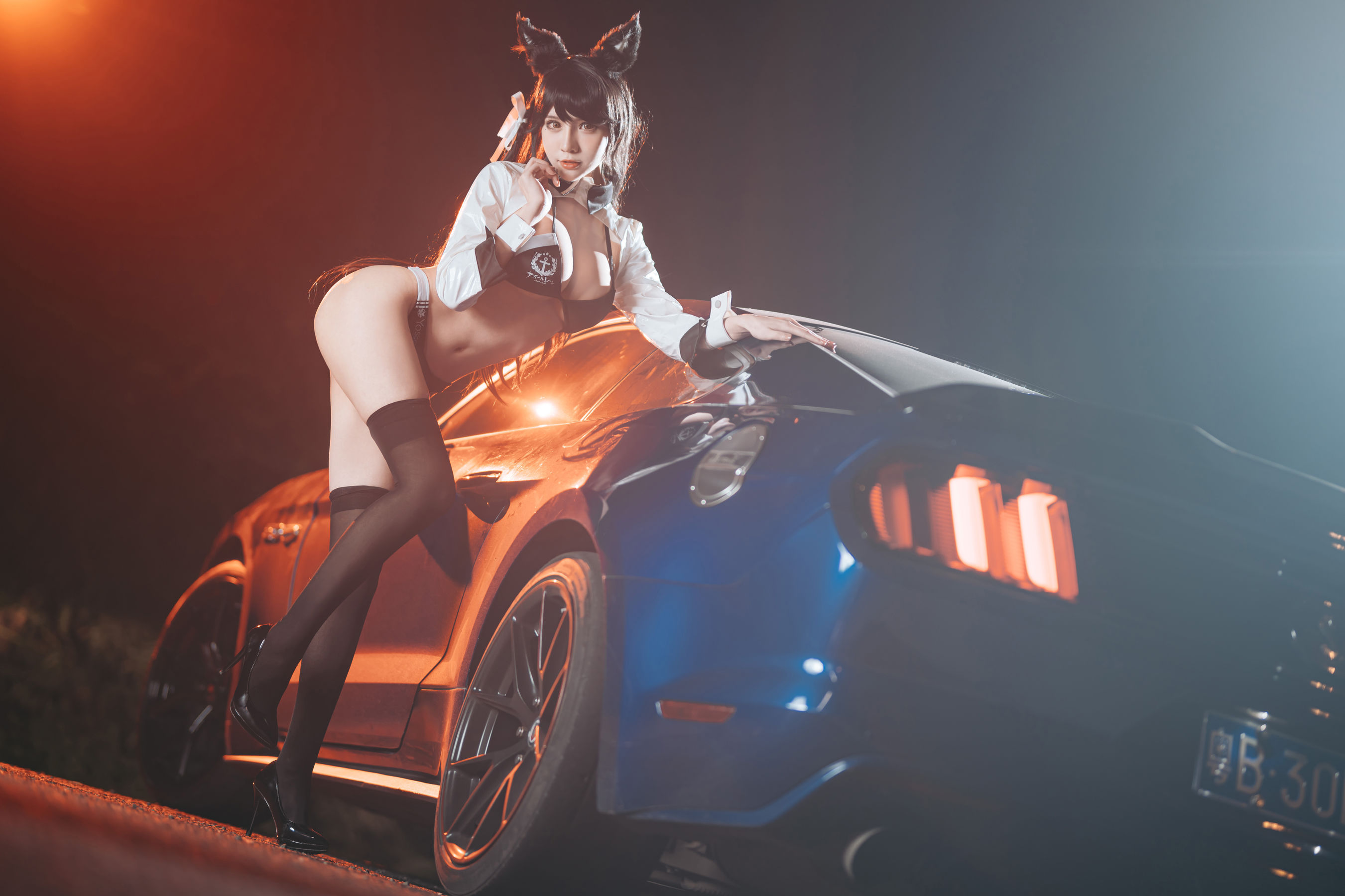 [Cosplay写真] 动漫博主一只冉呐 – 爱宕赛车 [21P]