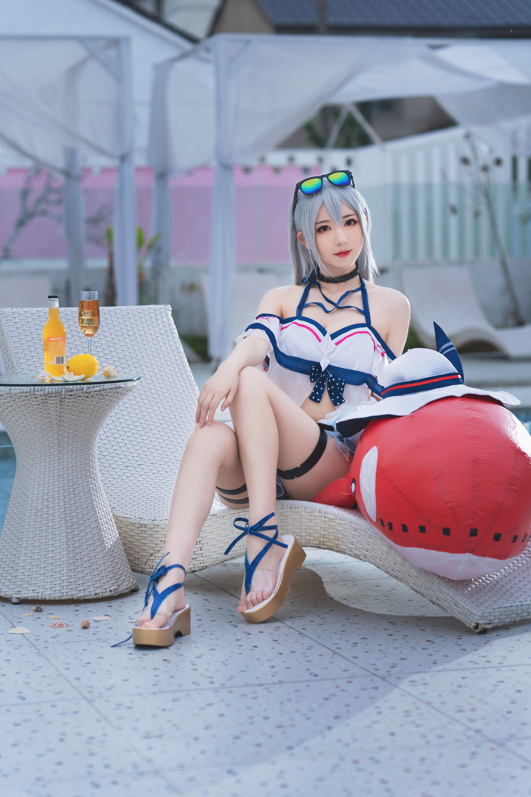 小姐姐弥音音ww – 明日方舟 斯卡蒂泳装 [24P]