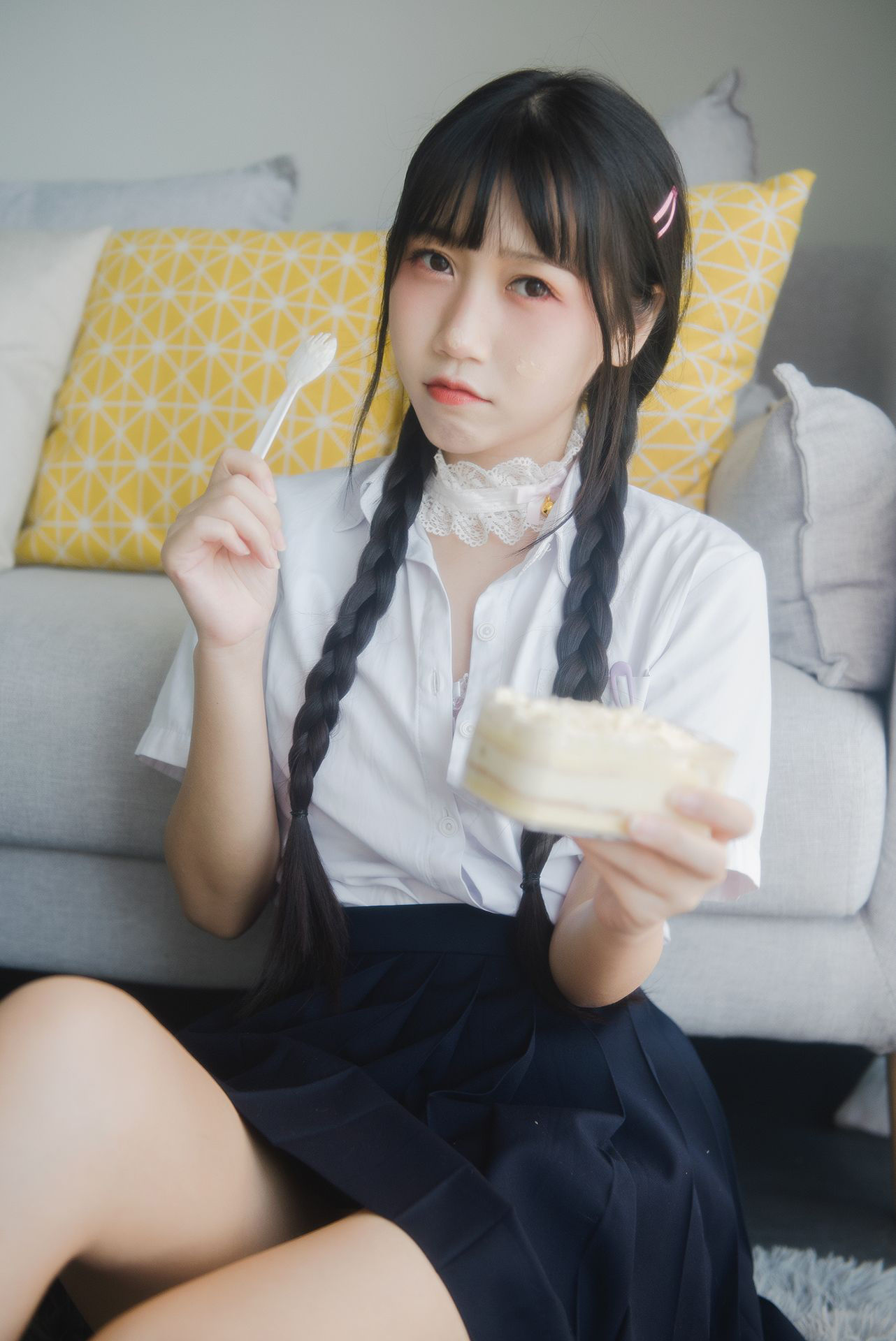 微博人气Coser不呆猫 – 奶油少女 [61P]