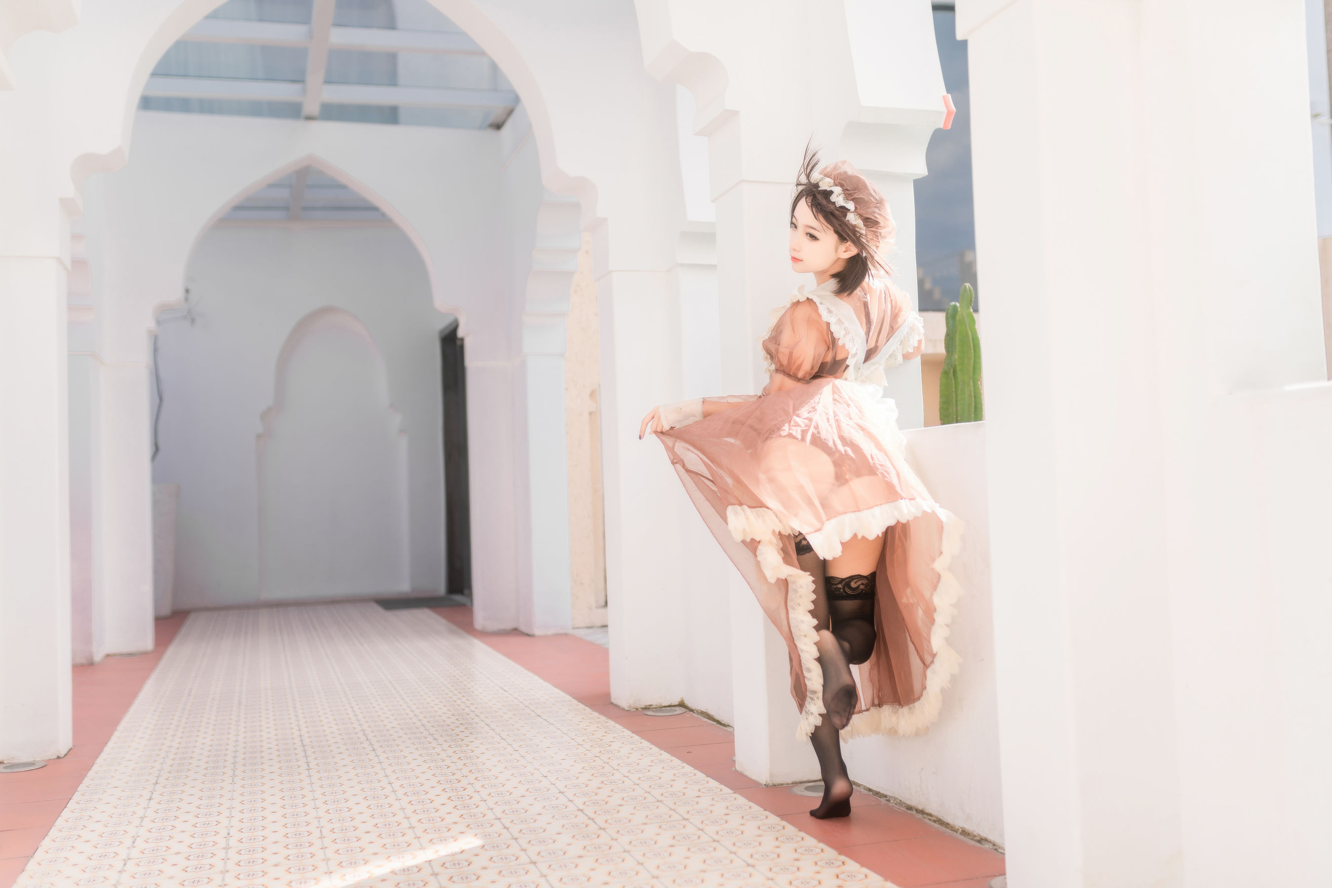 动漫博主蠢沫沫 – 纱-室外女仆 [40P]