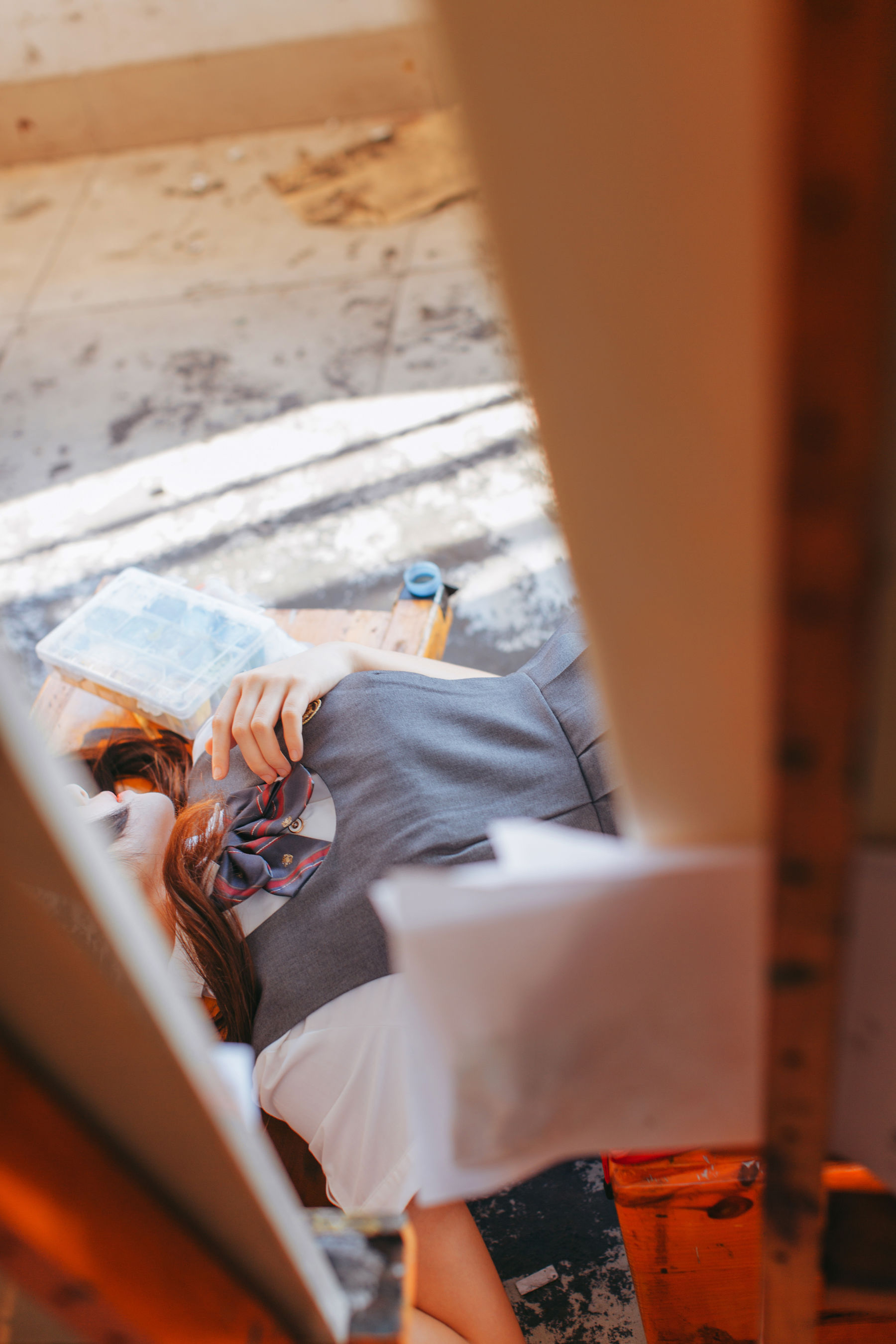 [萝莉COS] 桜桃喵《画室少女》 [17P]