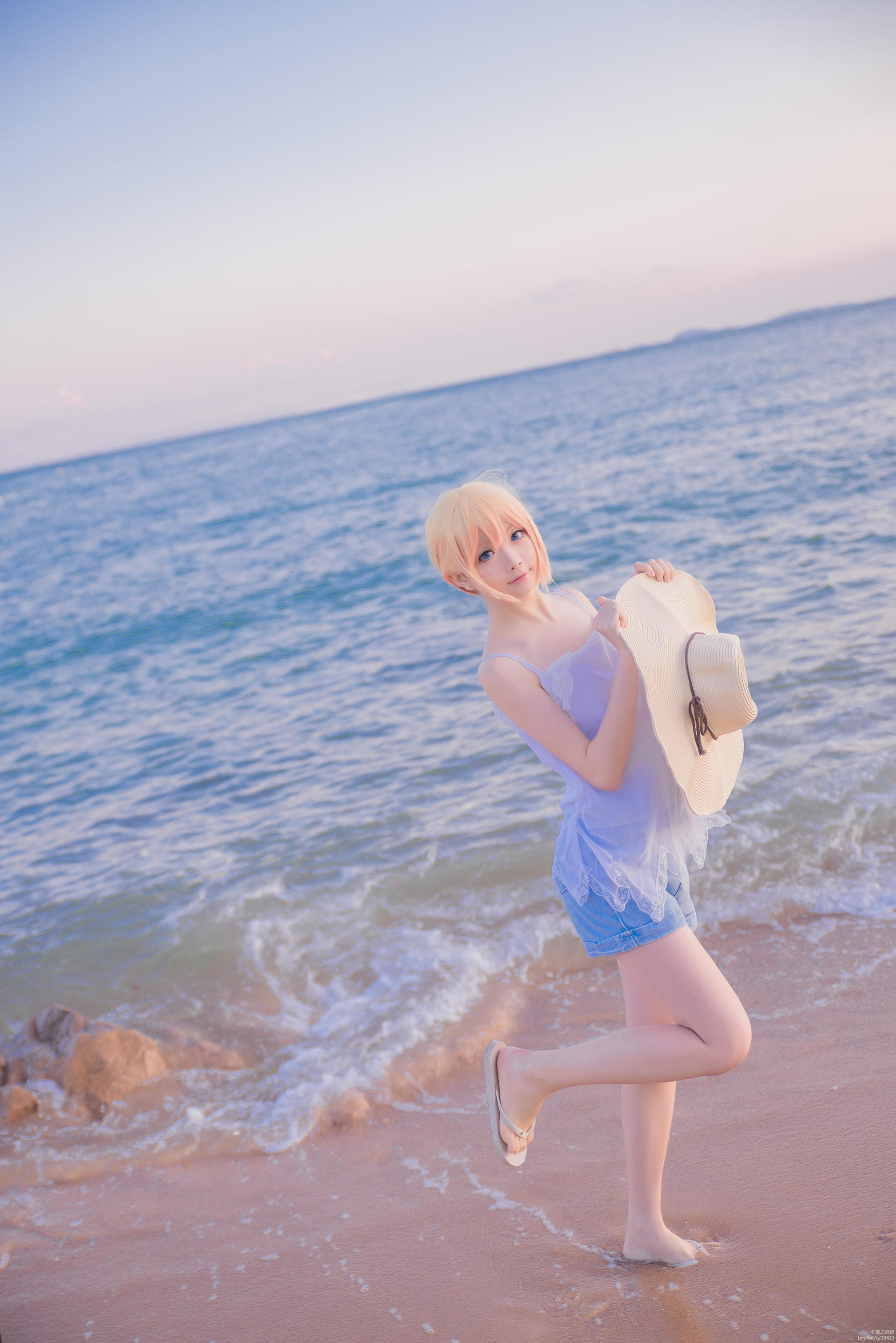 Coser小姐姐星之迟迟 刀剑乱舞COS乱藤四郎 [28P]