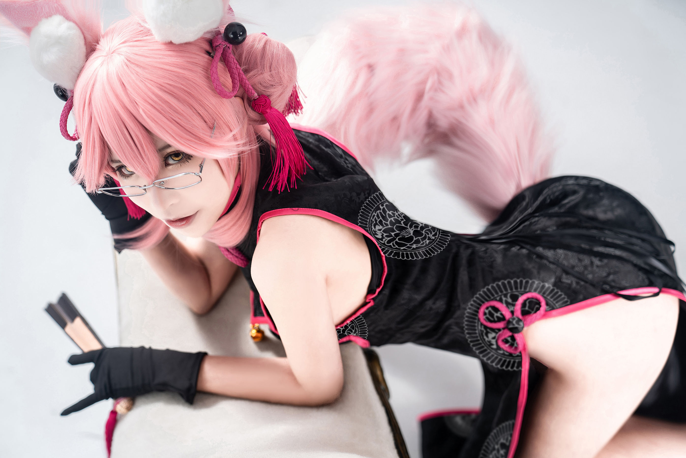 动漫博主爱老师_PhD – 玉藻前 旗袍 [16P]