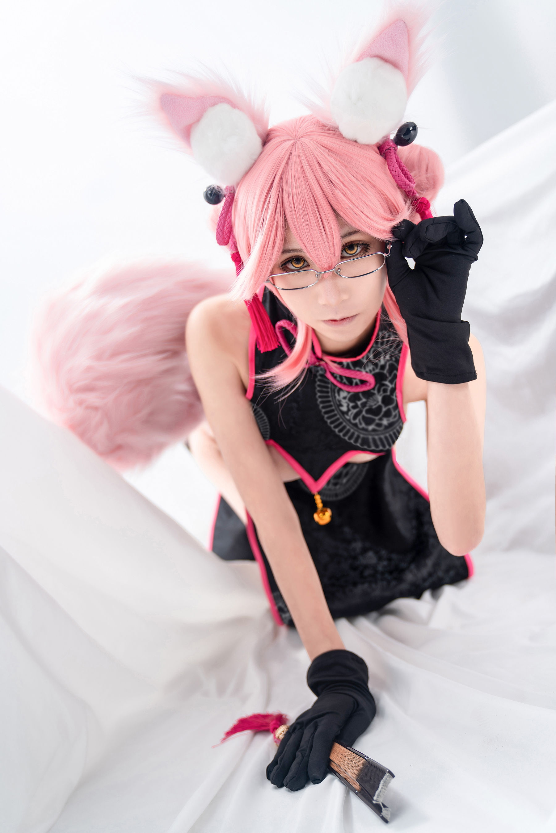 动漫博主爱老师_PhD – 玉藻前 旗袍 [16P]