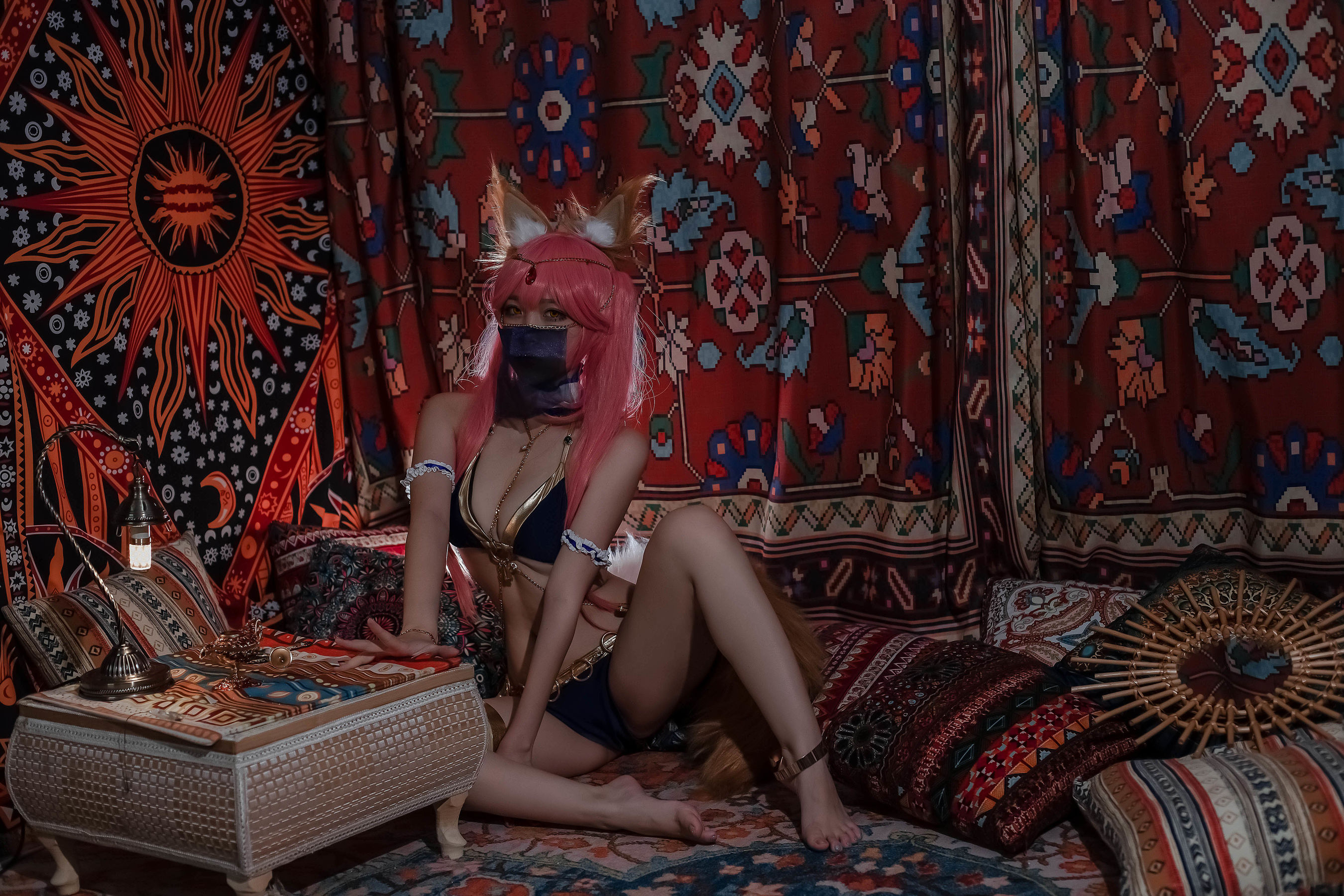 [Cosplay写真] 人气Coser二佐Nisa – 玉藻前舞娘 [22P]