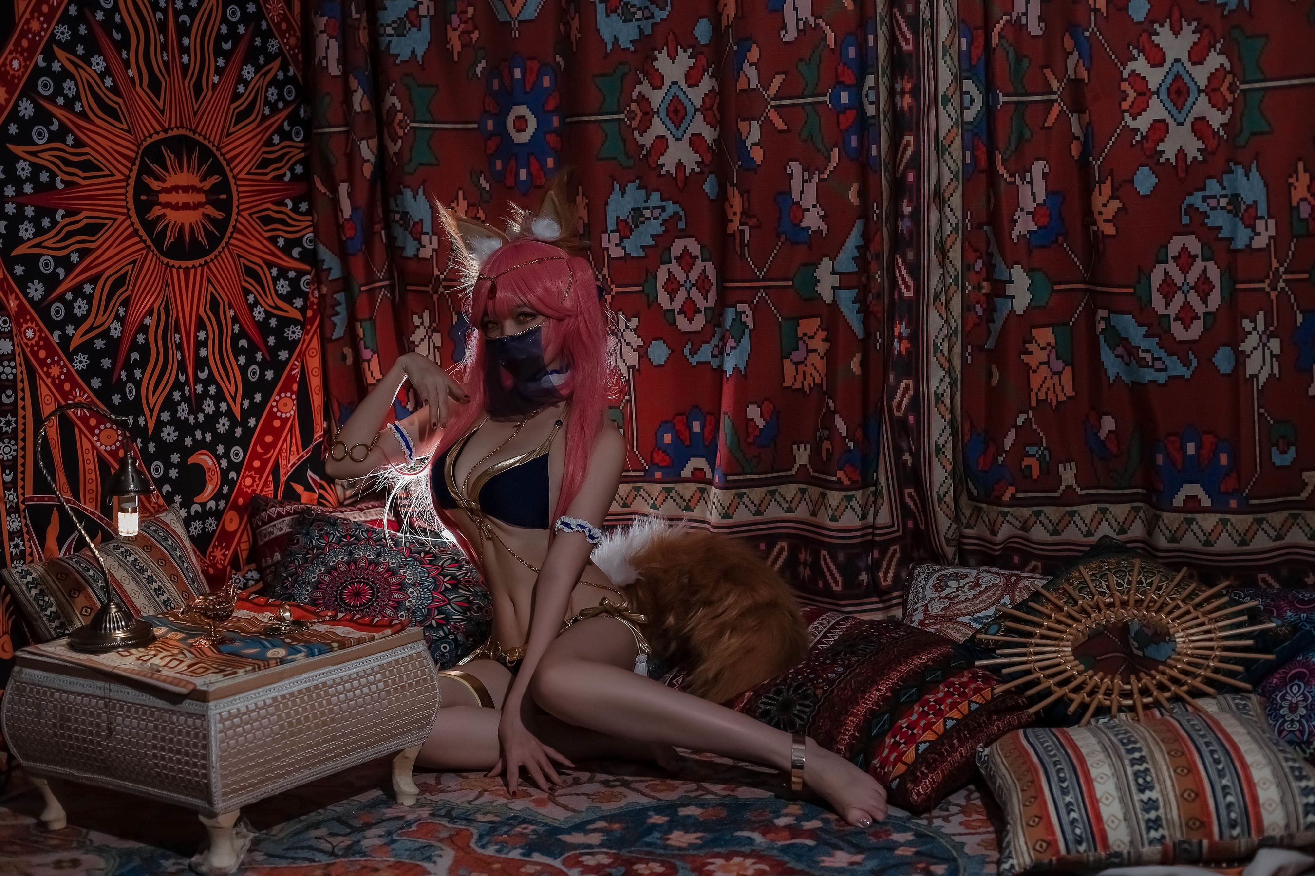 [Cosplay写真] 人气Coser二佐Nisa – 玉藻前舞娘 [22P]