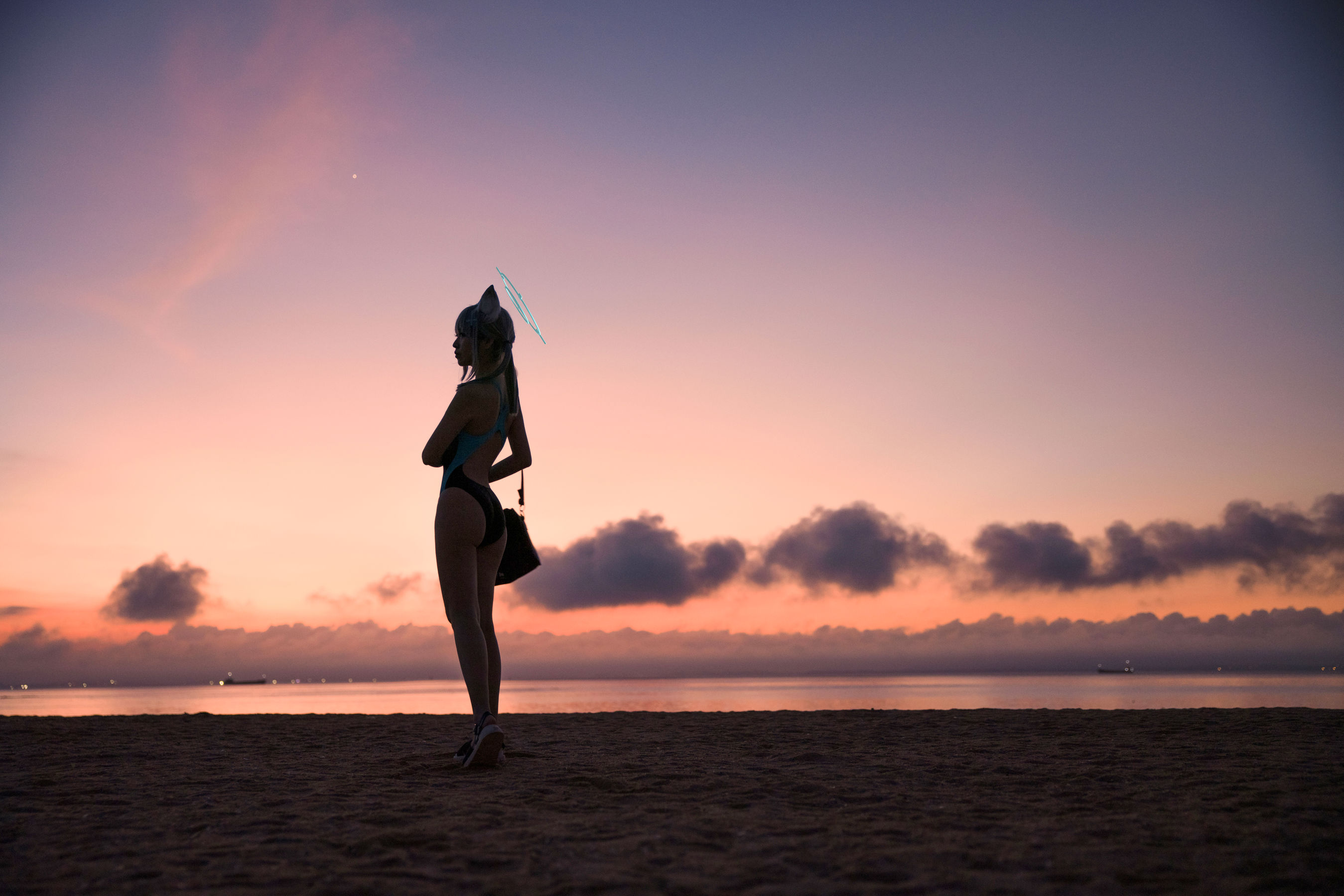 动漫博主G44不会受伤 – 碧蓝档案 砂狼白子泳装 [26P]