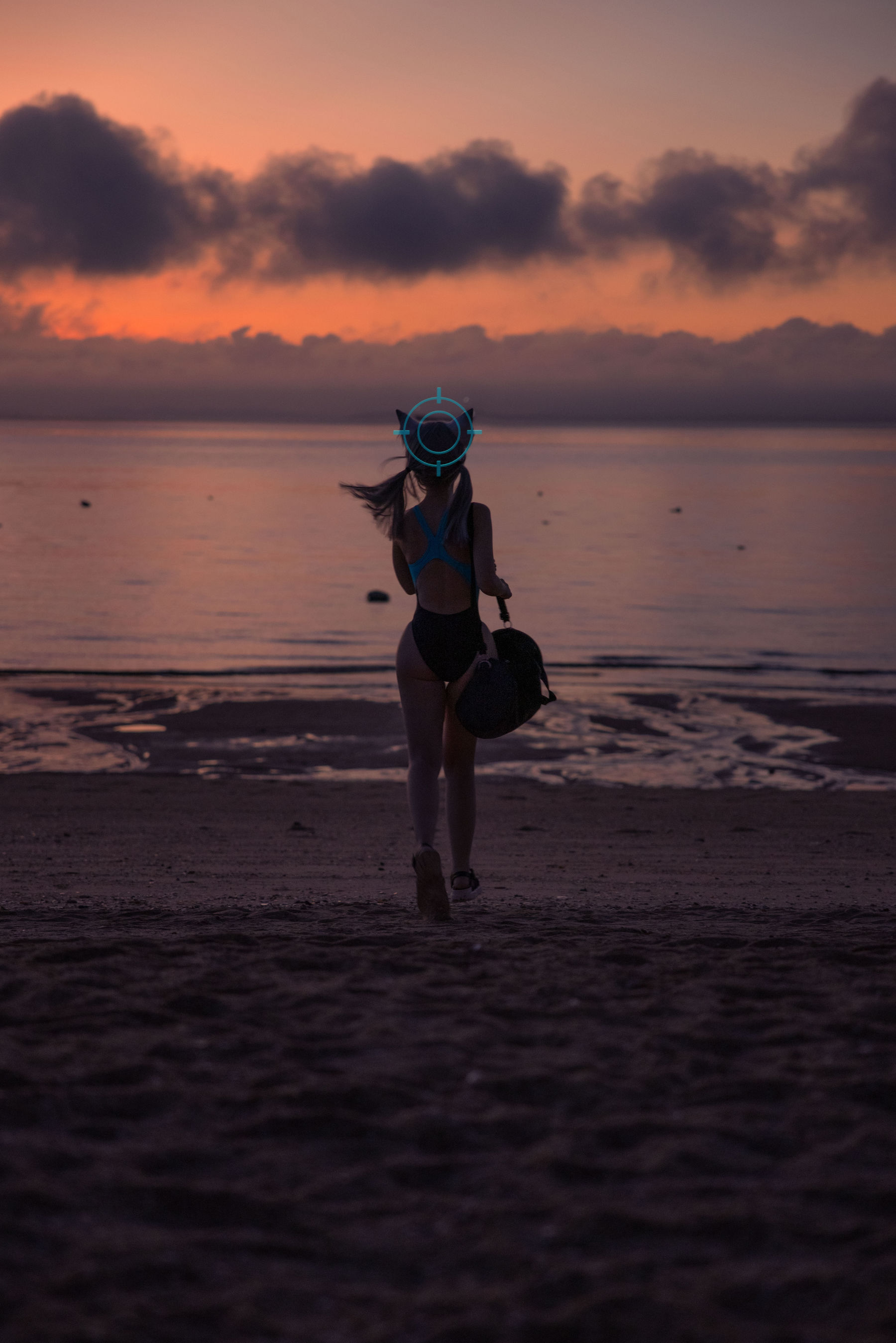 动漫博主G44不会受伤 – 碧蓝档案 砂狼白子泳装 [26P]