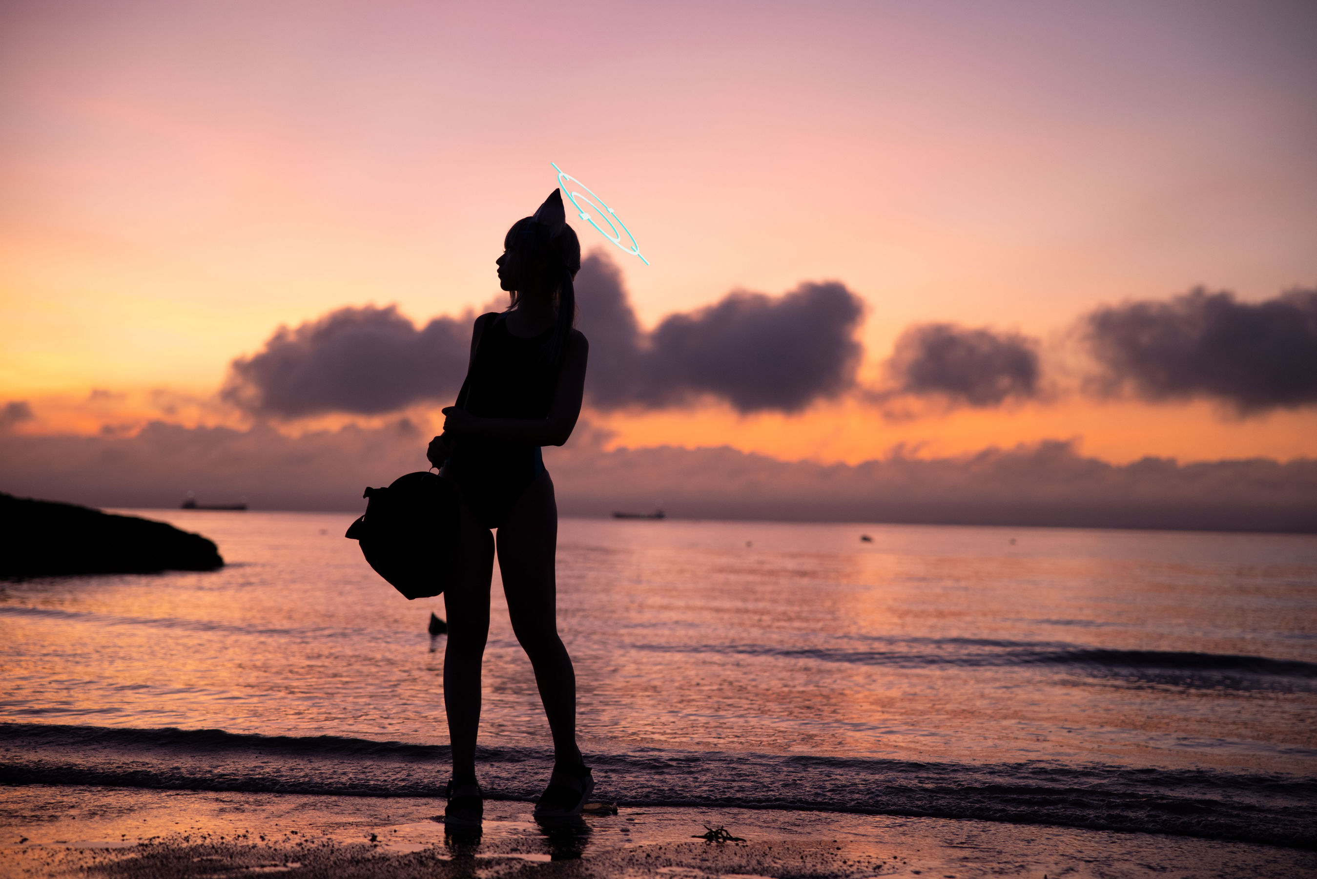 动漫博主G44不会受伤 – 碧蓝档案 砂狼白子泳装 [26P]