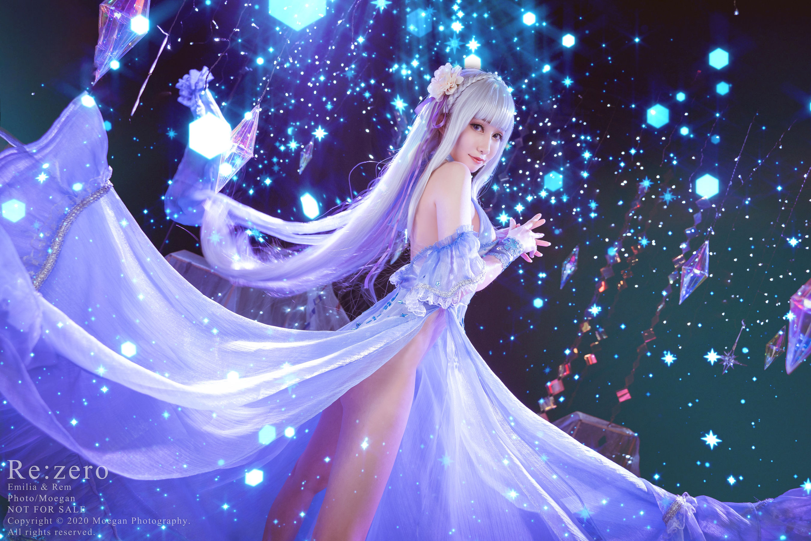 Miyana咪呀&#038;紫玥桃 – 水晶连衣裙 [13P]