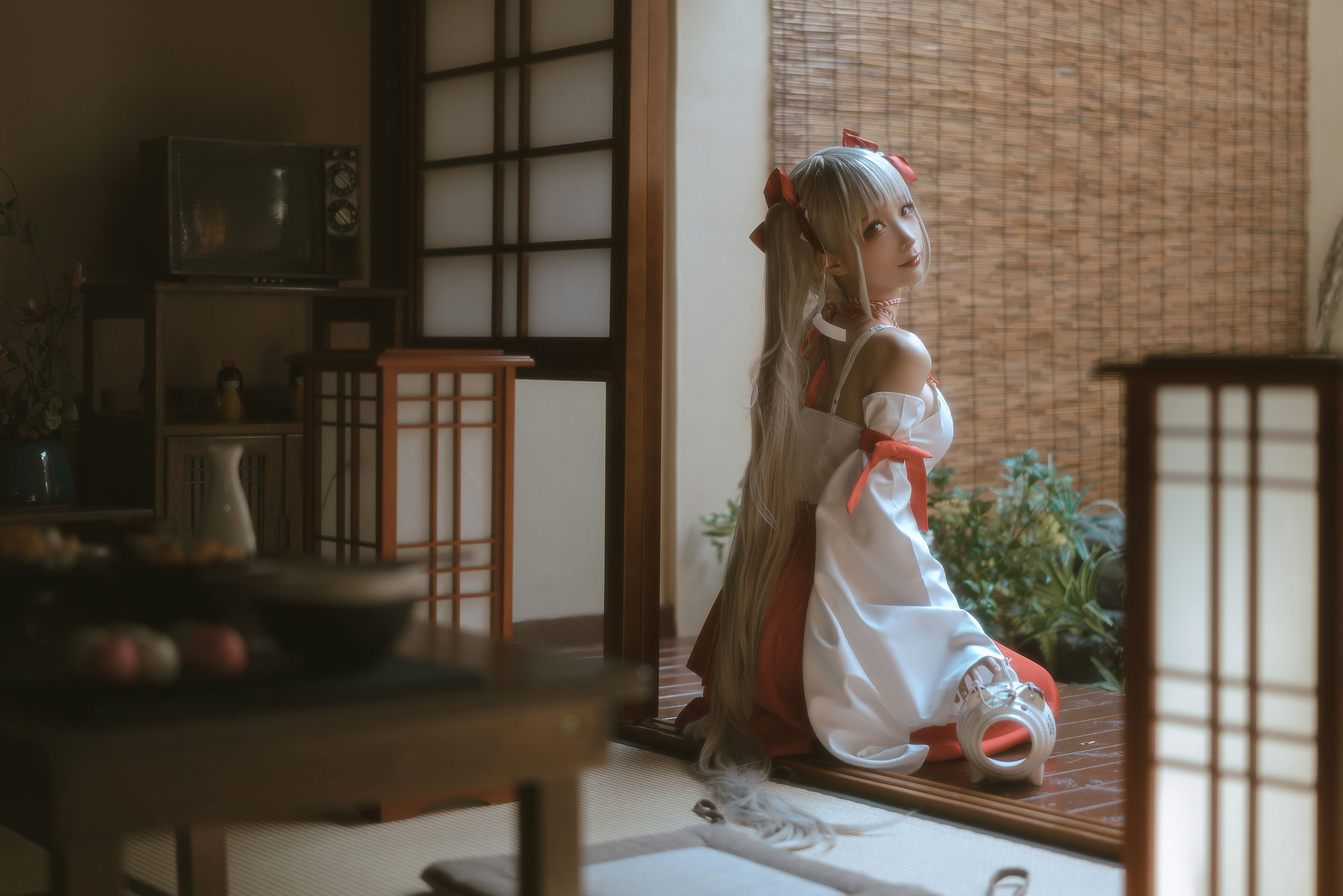 动漫博主蠢沫沫 – 可畏巫女 [55P]