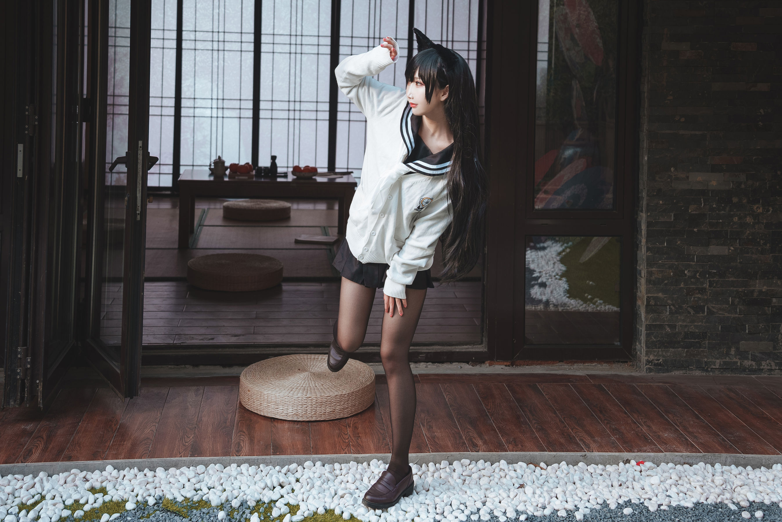 可爱人气Coser面饼仙儿 – 爱宕JK2 [47P]