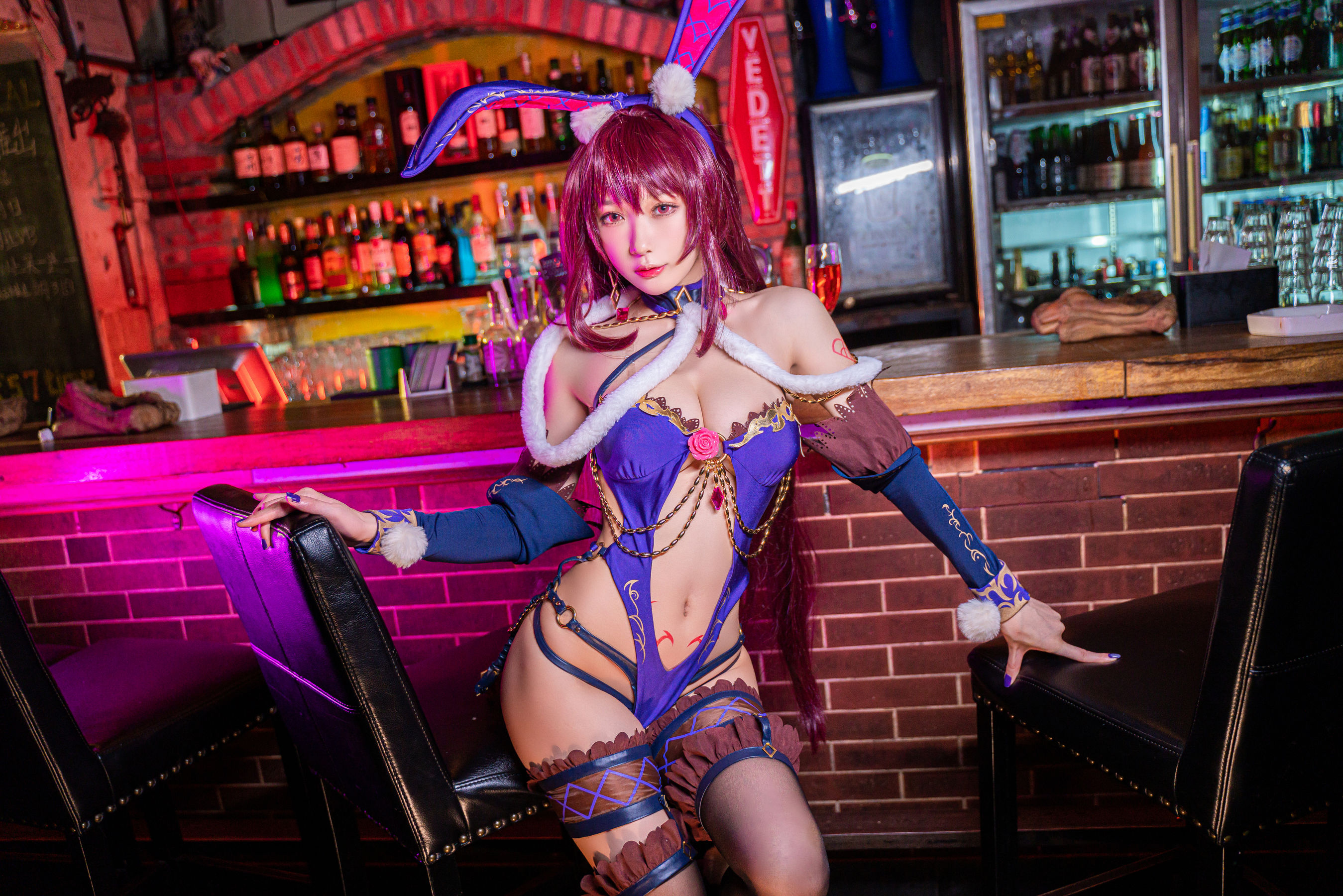 动漫博主阿包也是兔娘 – 斯卡哈兔女郎 [32P]