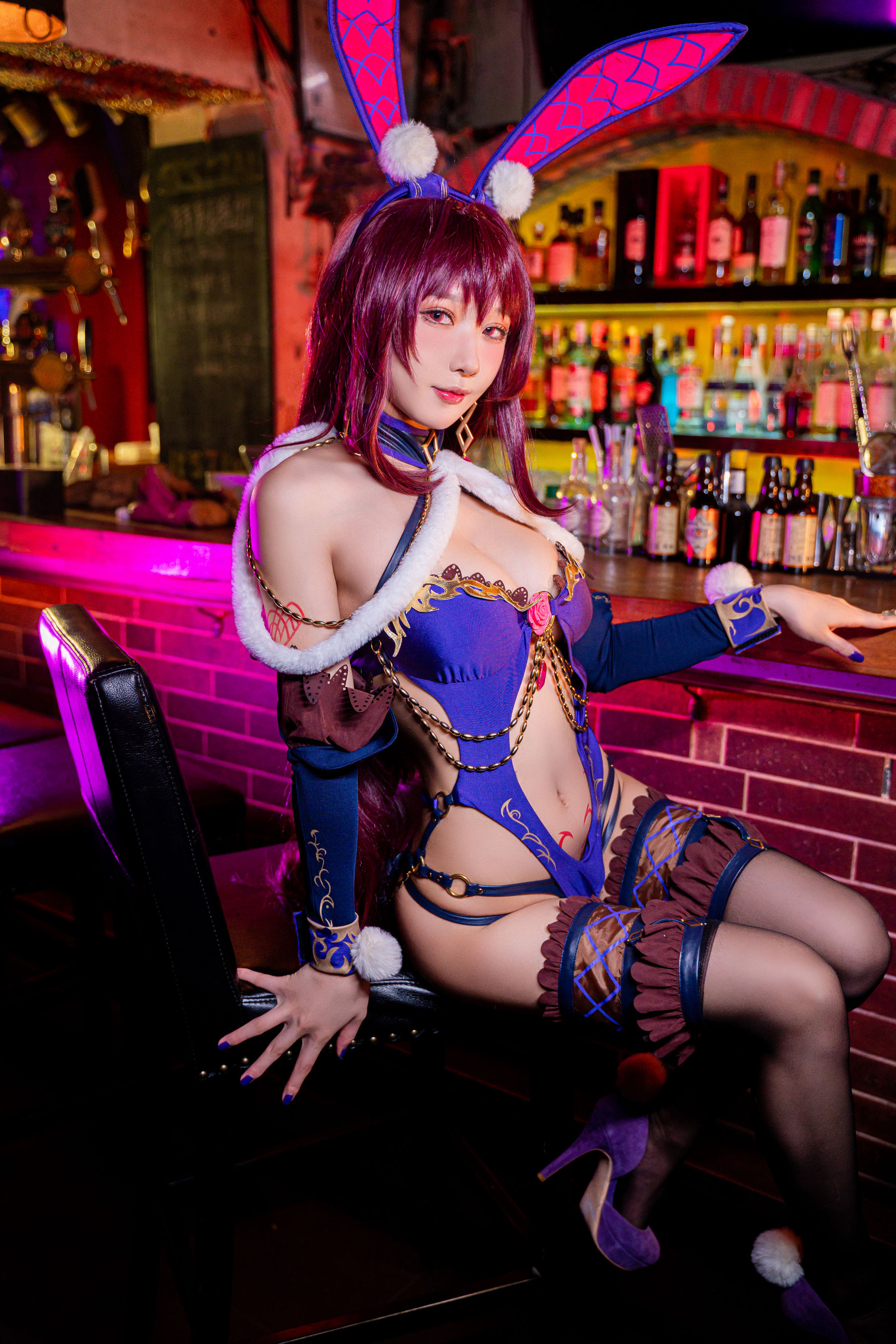 动漫博主阿包也是兔娘 – 斯卡哈兔女郎 [32P]