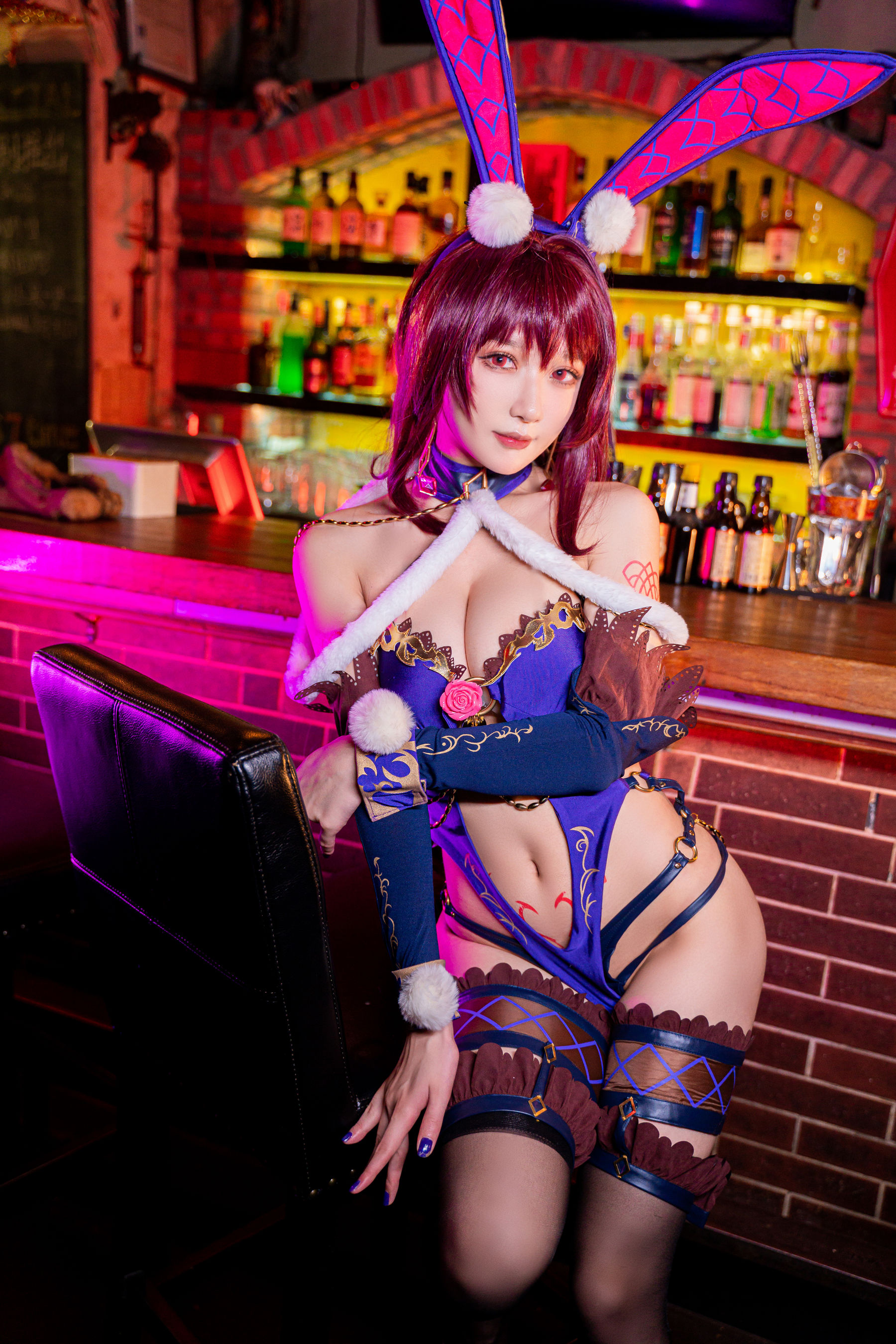 动漫博主阿包也是兔娘 – 斯卡哈兔女郎 [32P]