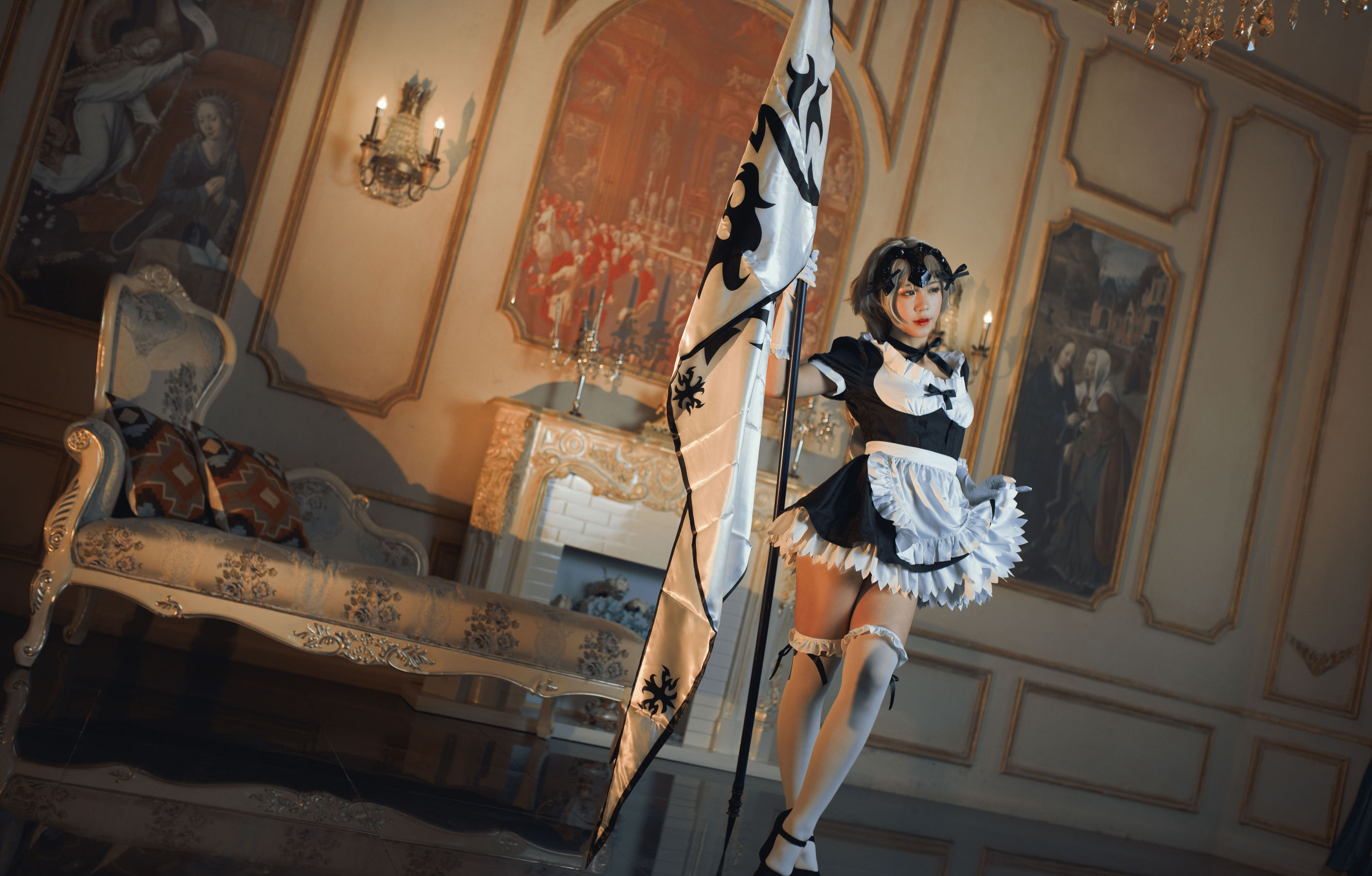 微博萌妹蓝小沂KiKi – 黑贞德女仆 [11P]