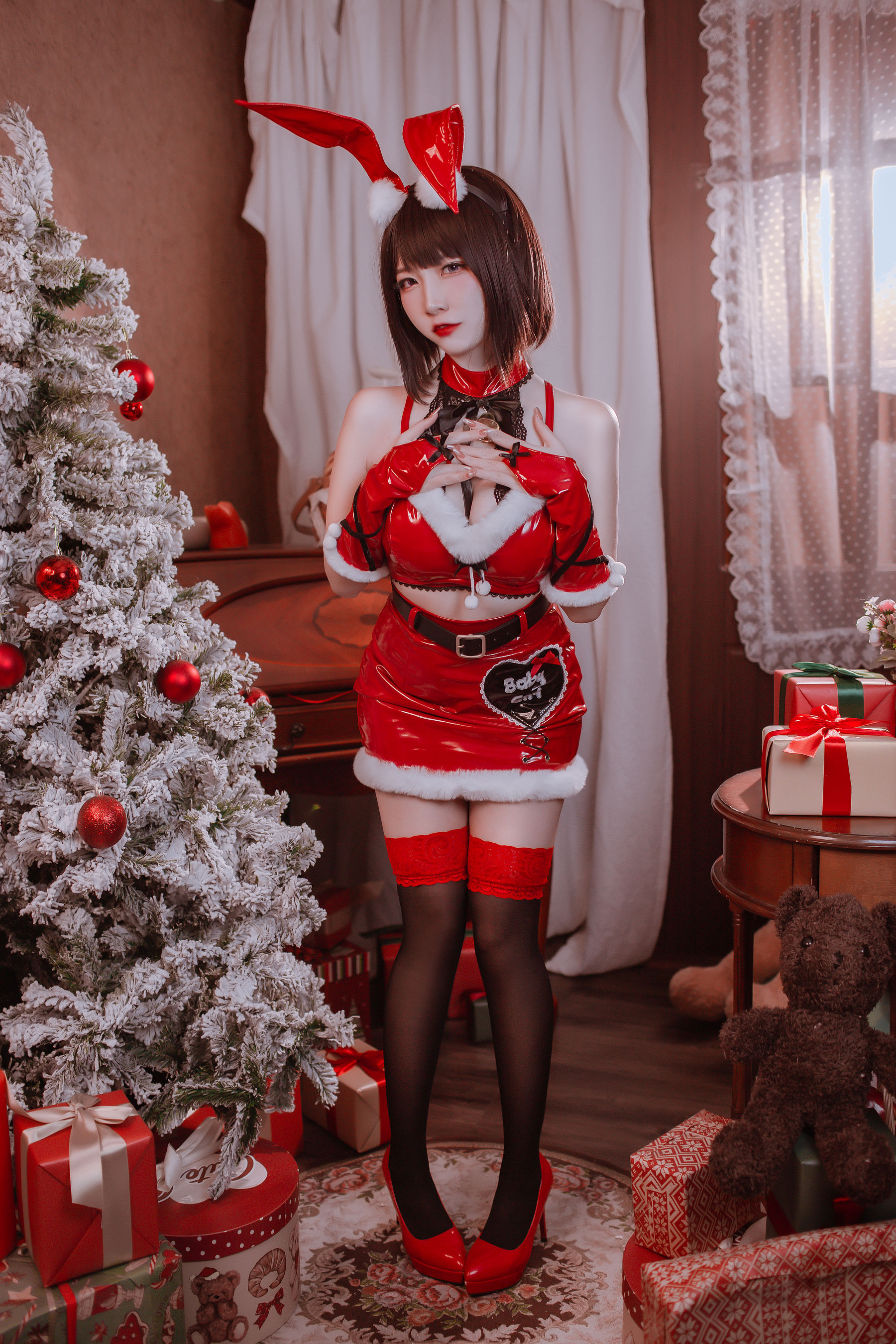 人气Coser二佐Nisa – 圣诞佐佐 [46P]