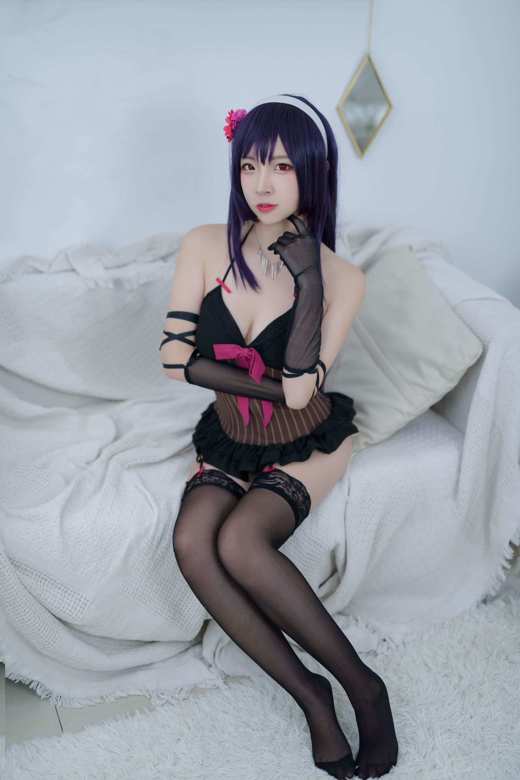 人气Coser二佐Nisa – 路人学姐 睡衣 [46P]