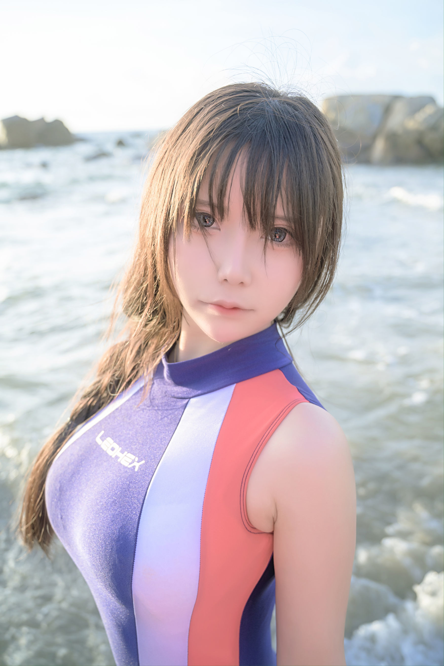 二次元妹子抱走莫子aa – 竞技泳衣 [60P]