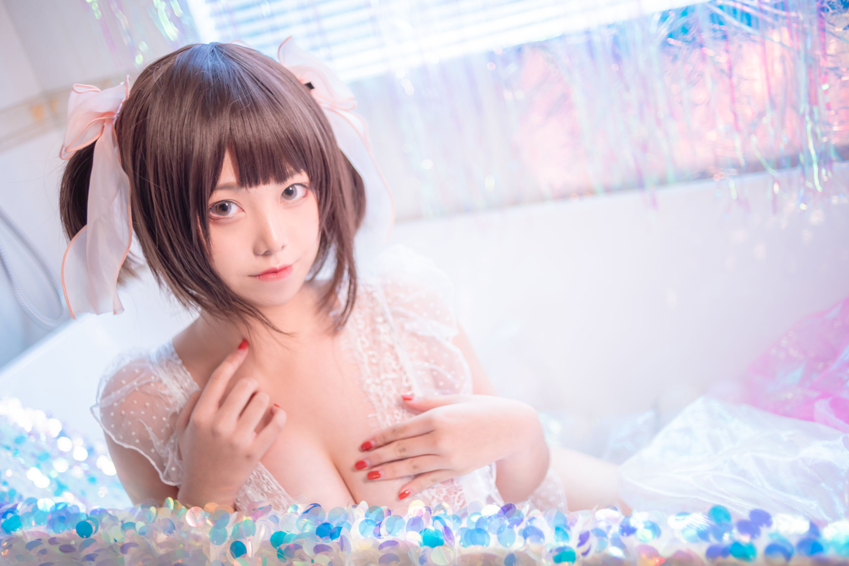 萌系小姐姐蜜汁猫裘 粉色私房 [14P]