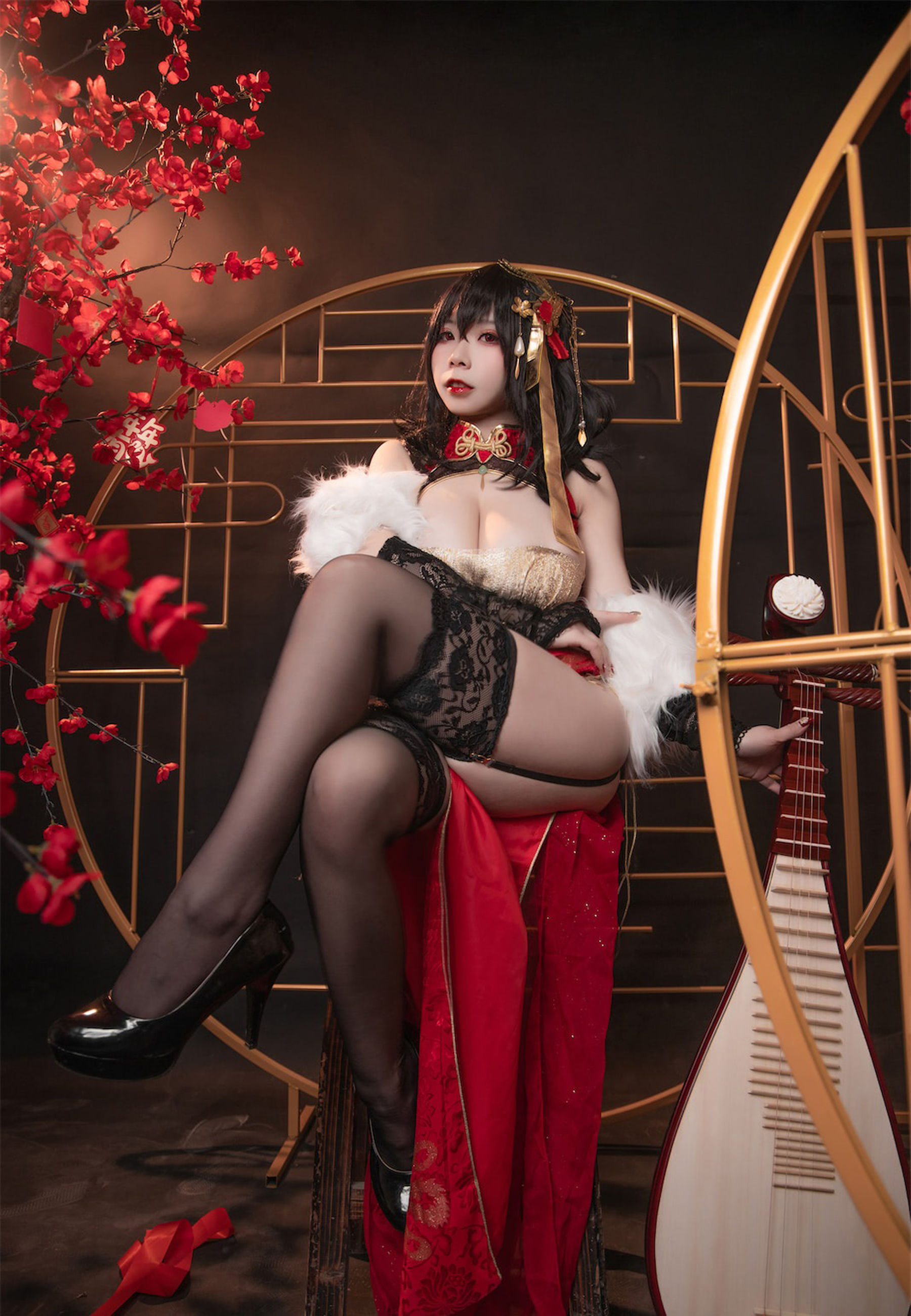 自闭颜球球(无颜小天使wy) – 碧蓝航线 大凤红旗袍 [58P]