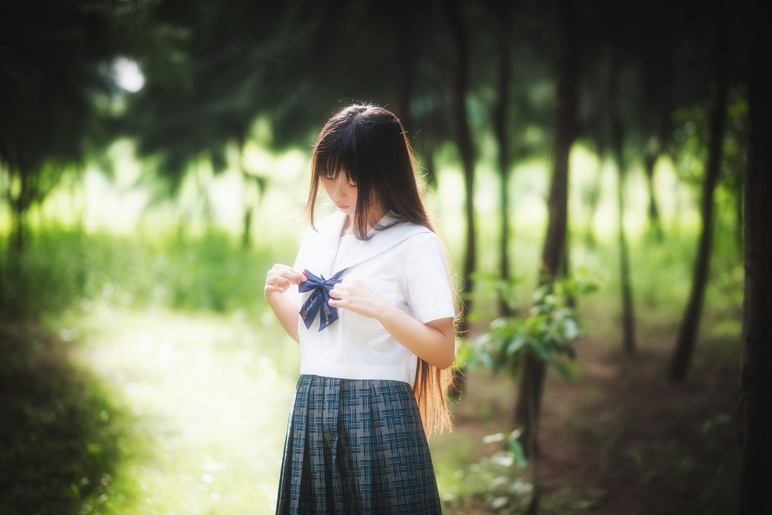 萌妹子伽马羽落子 – 一起去海边 [51P]