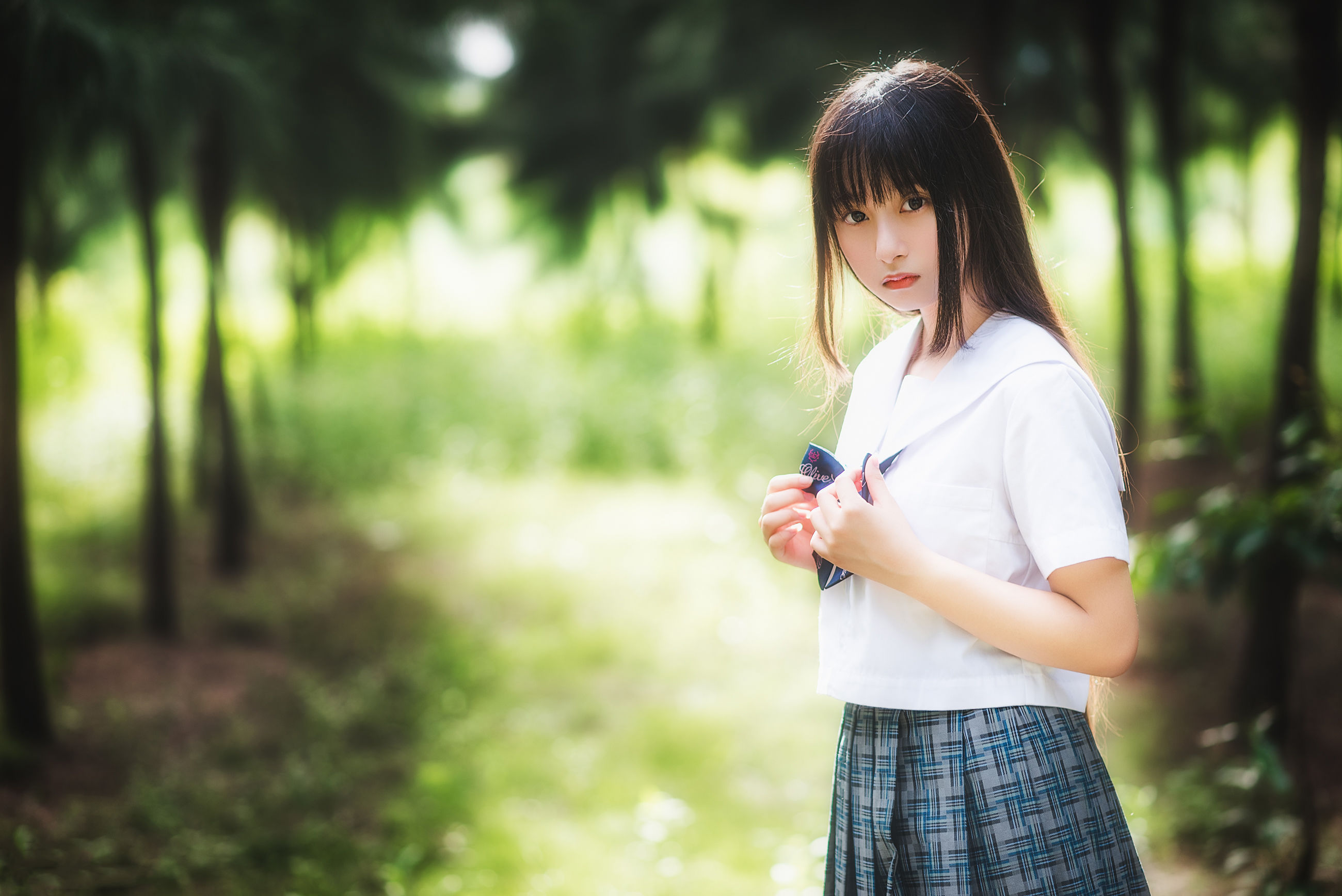 萌妹子伽马羽落子 – 一起去海边 [51P]