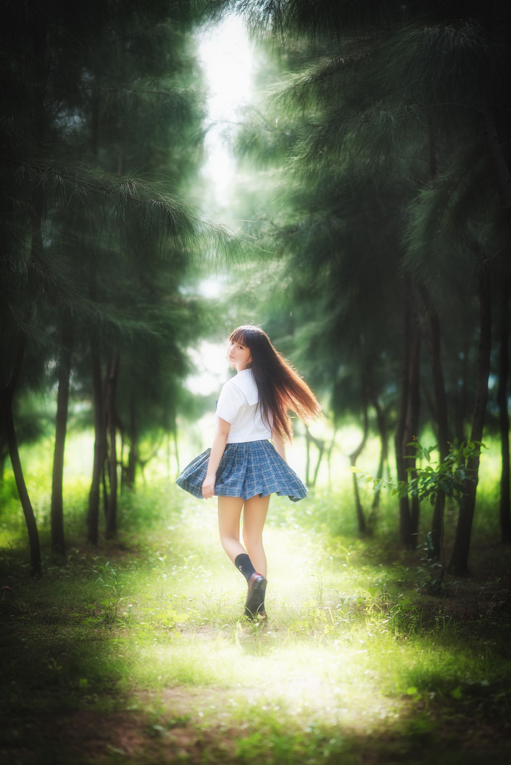 萌妹子伽马羽落子 – 一起去海边 [51P]