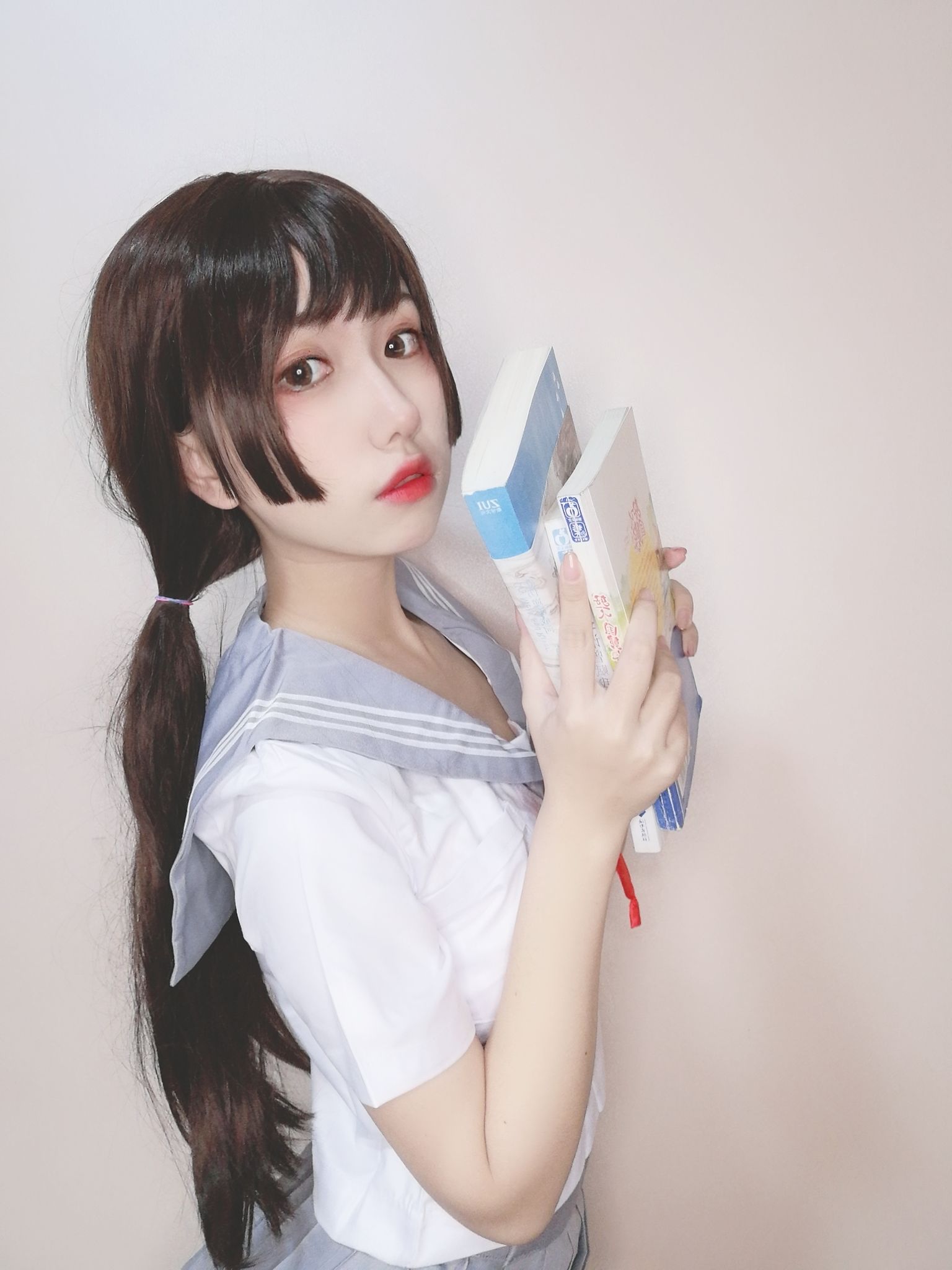 [Cosplay写真] 芋圆侑子SJ_ – 白丝jk [77P]