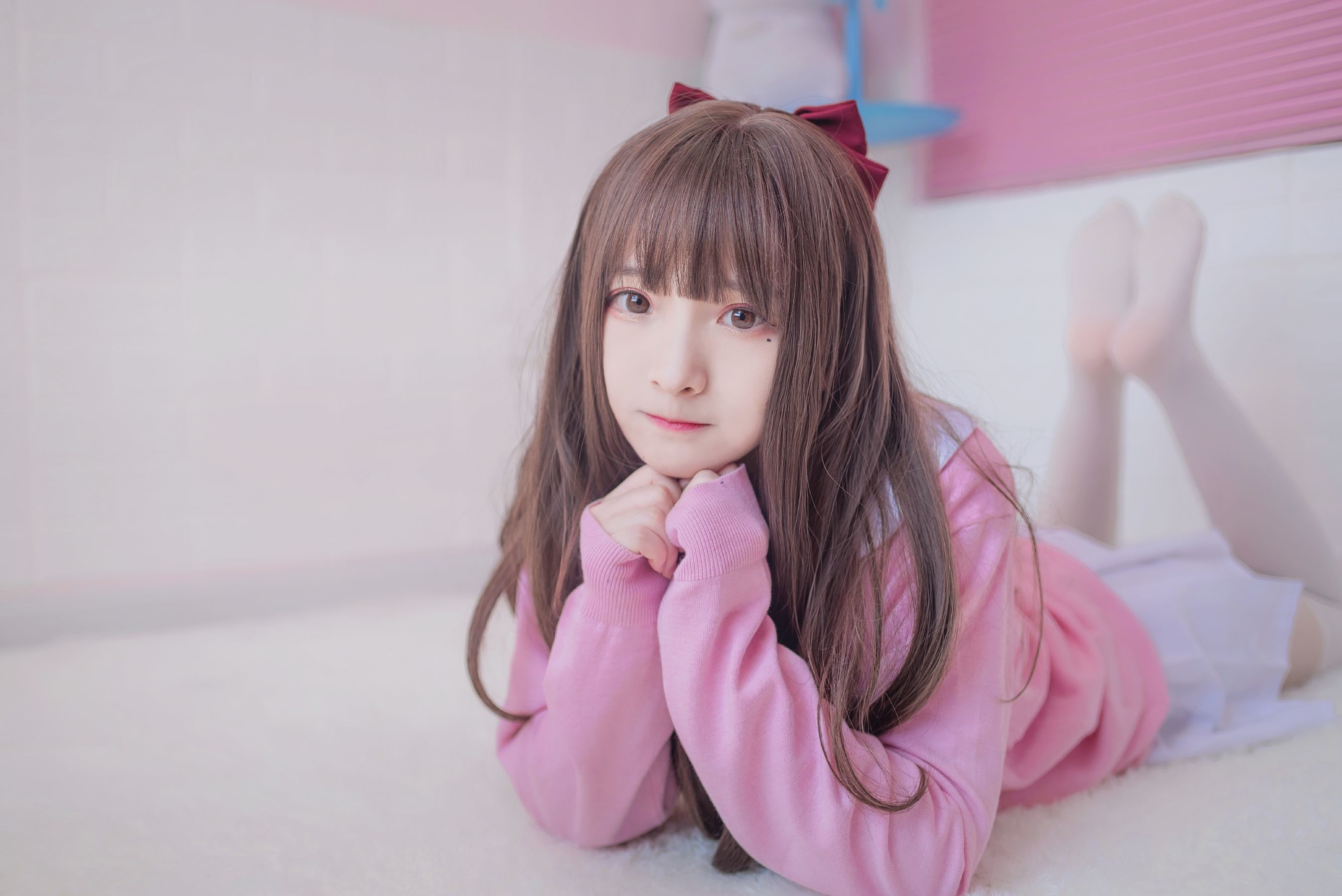 二次元美女古川kagura – 粉色JK [16P]