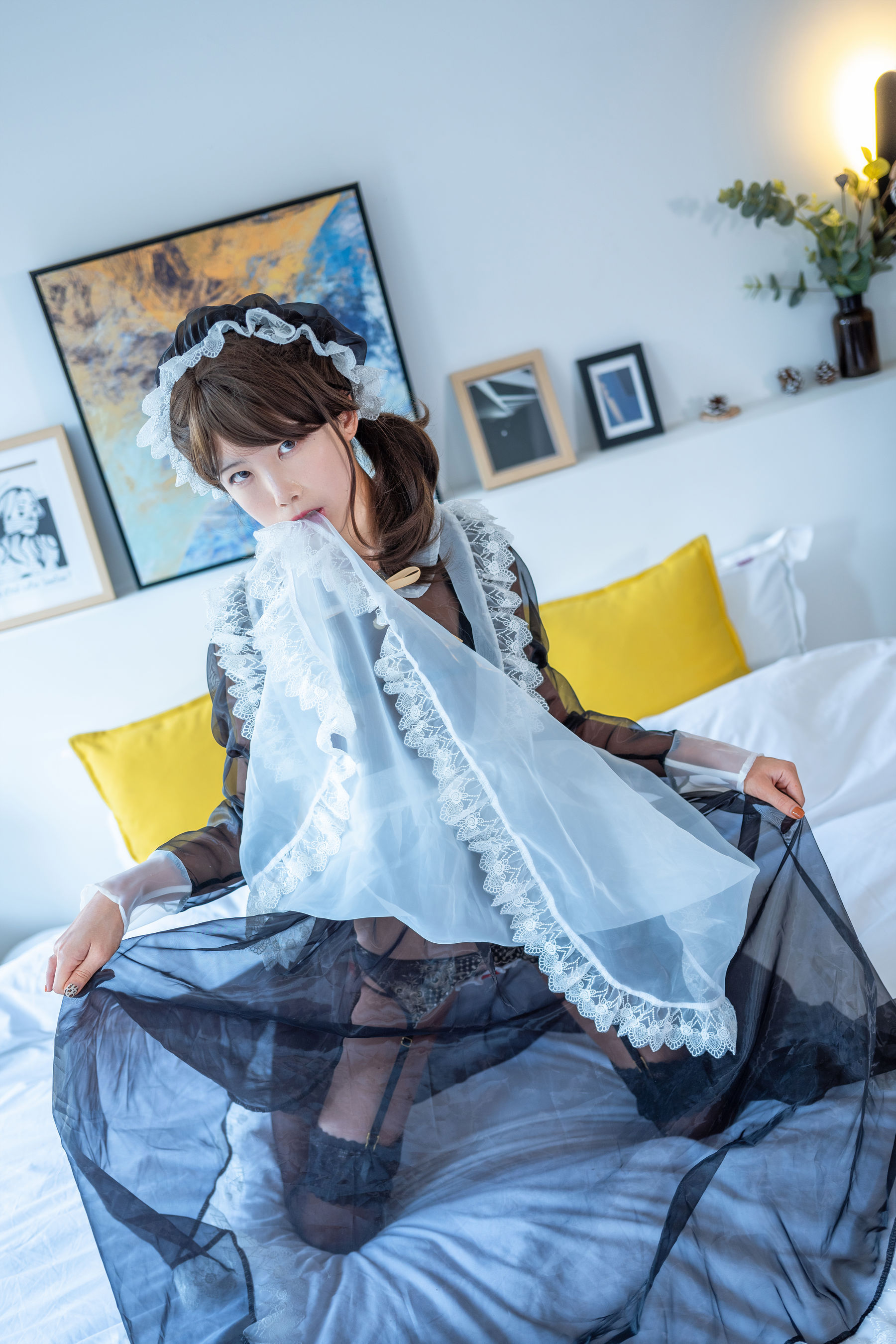 动漫博主水淼aqua – 透明女仆 [13P]