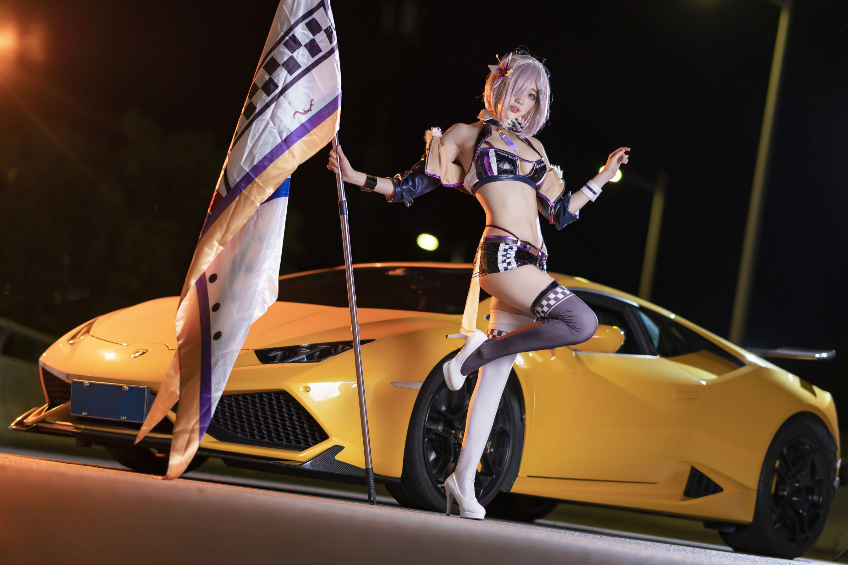 [Cosplay写真] 周叽是可爱兔兔 – 玛修赛车 [21P]
