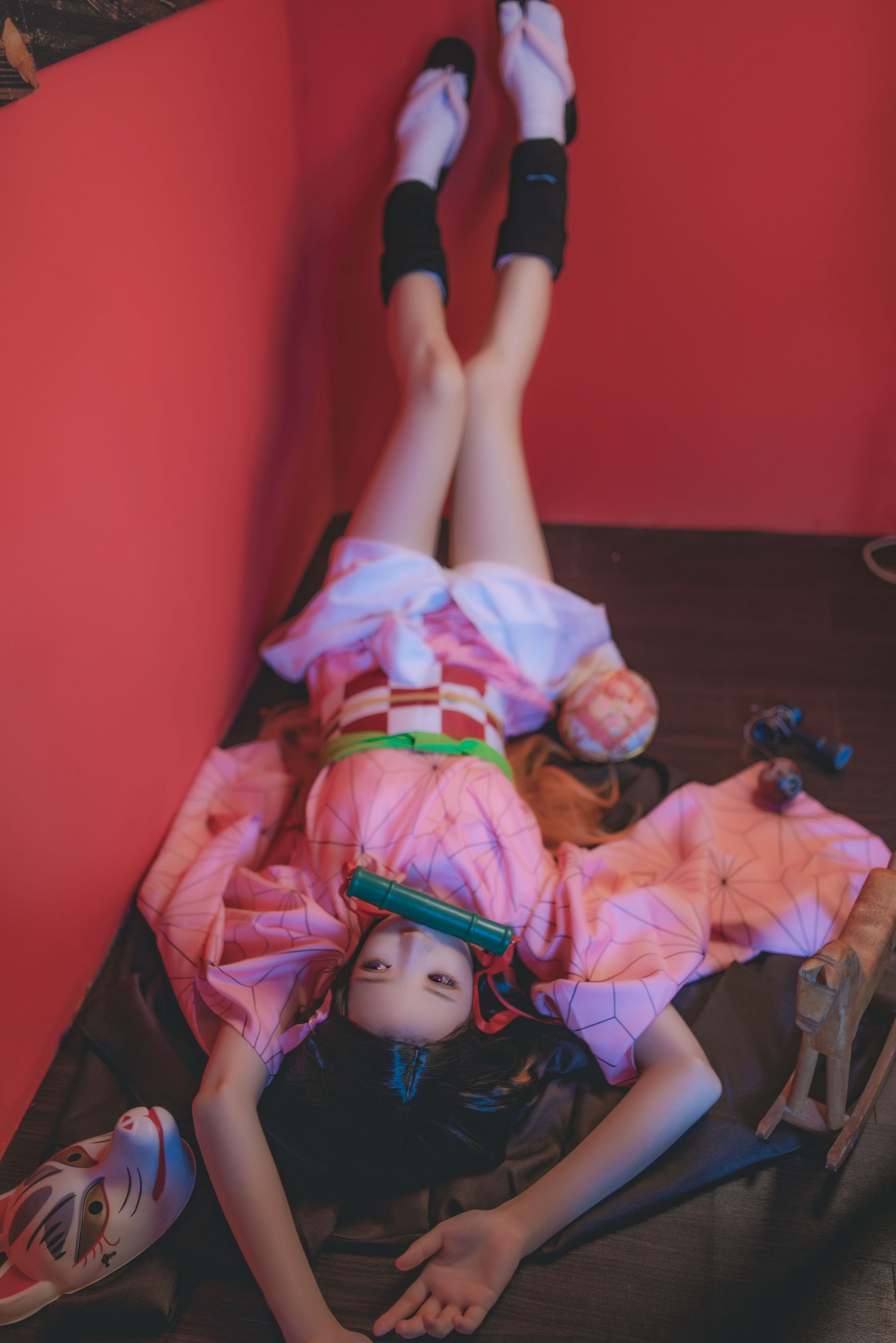 [萝莉COS] 桜桃喵 – 灶门祢豆子 [21P]