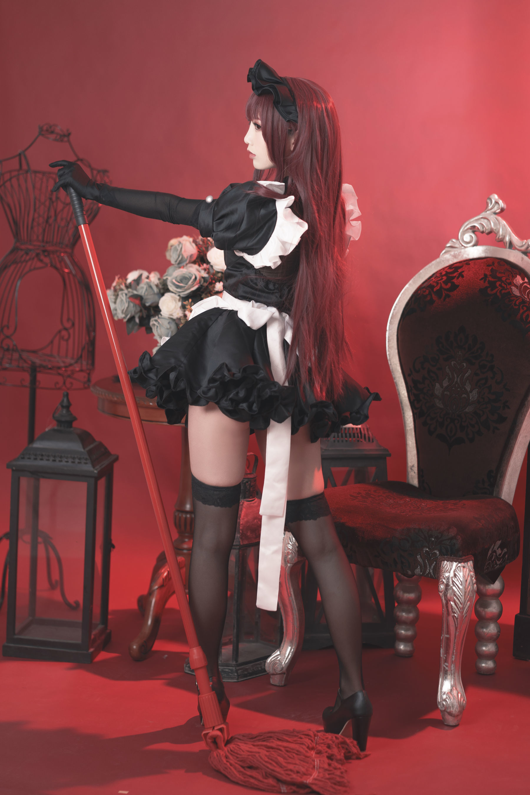 可爱人气Coser面饼仙儿 斯卡哈女仆 [11P]