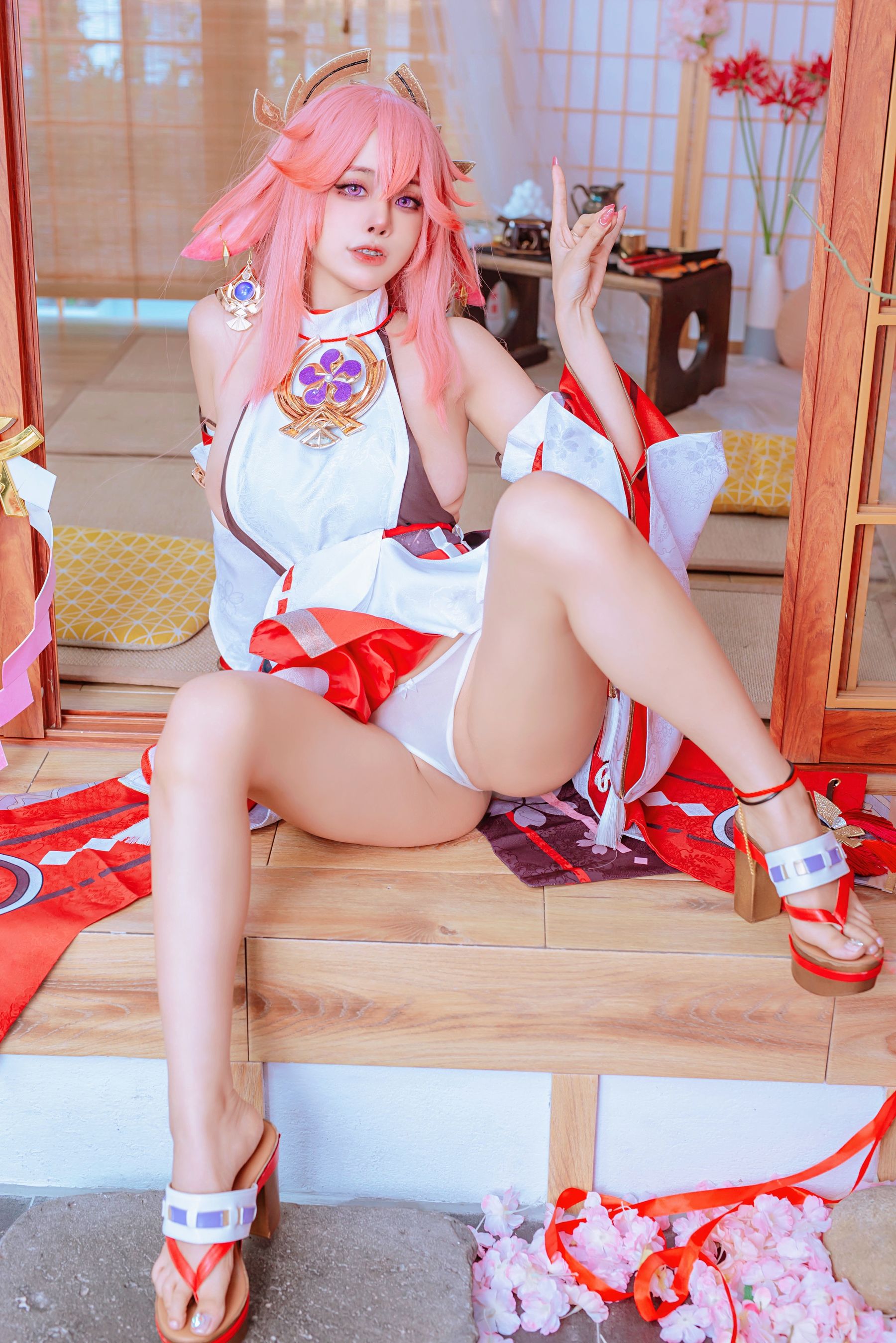 日本性感萝莉Byoru&#038;Yae Miko Raiden Shogun [94P]