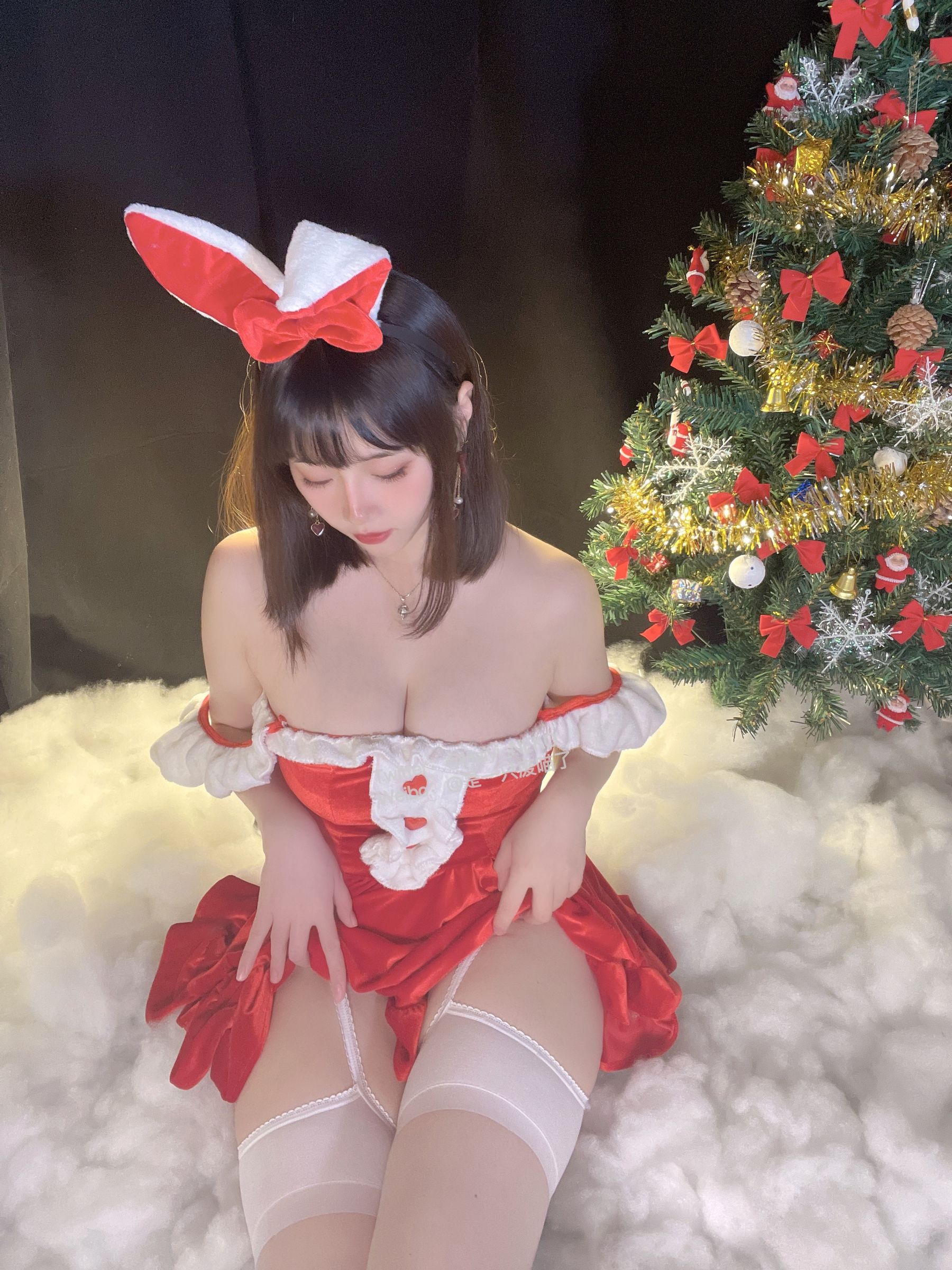 是一只废喵了 – 圣诞连衣裙 [72P]