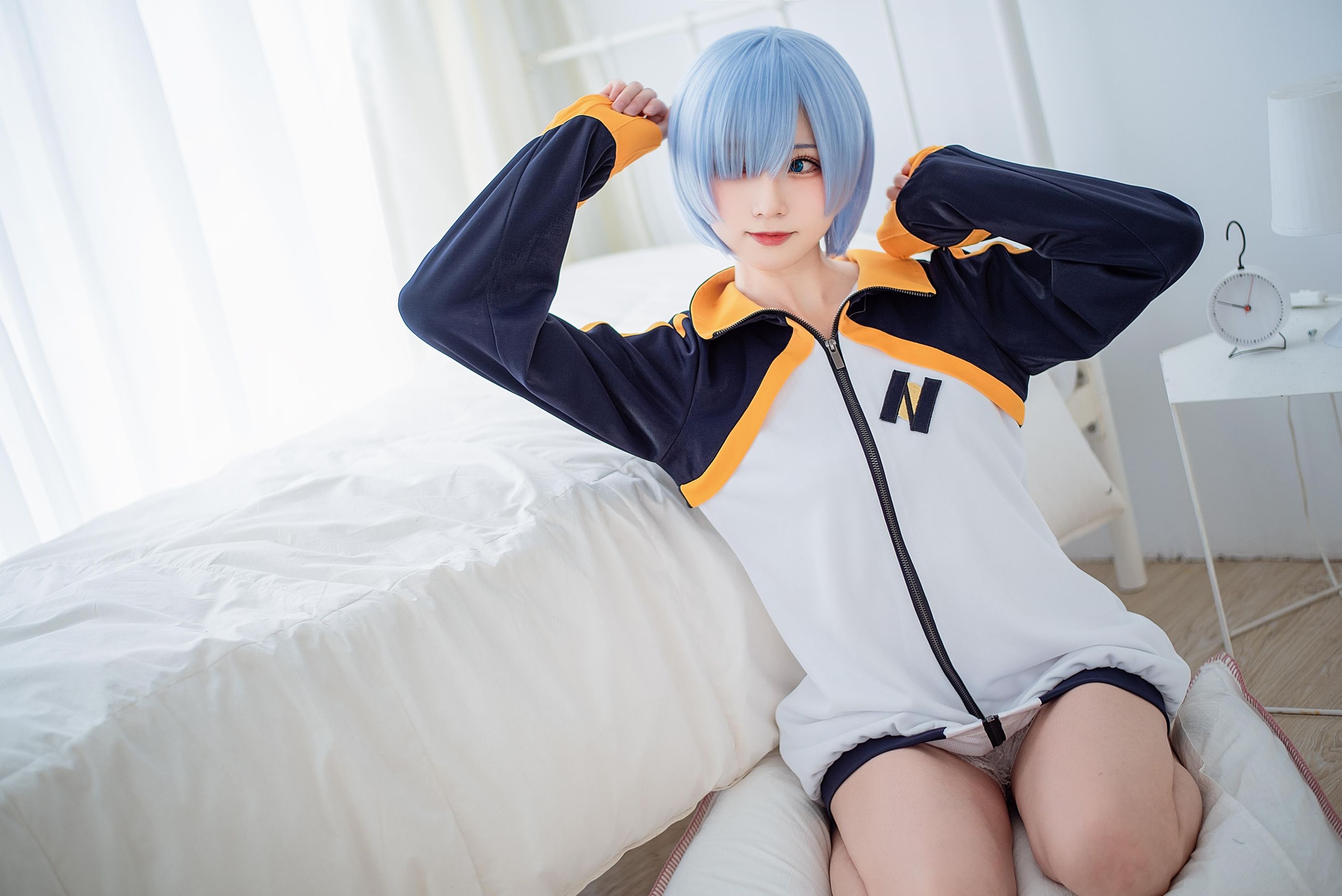 动漫博主Kitaro_绮太郎 – 蕾姆运动服 [18P]