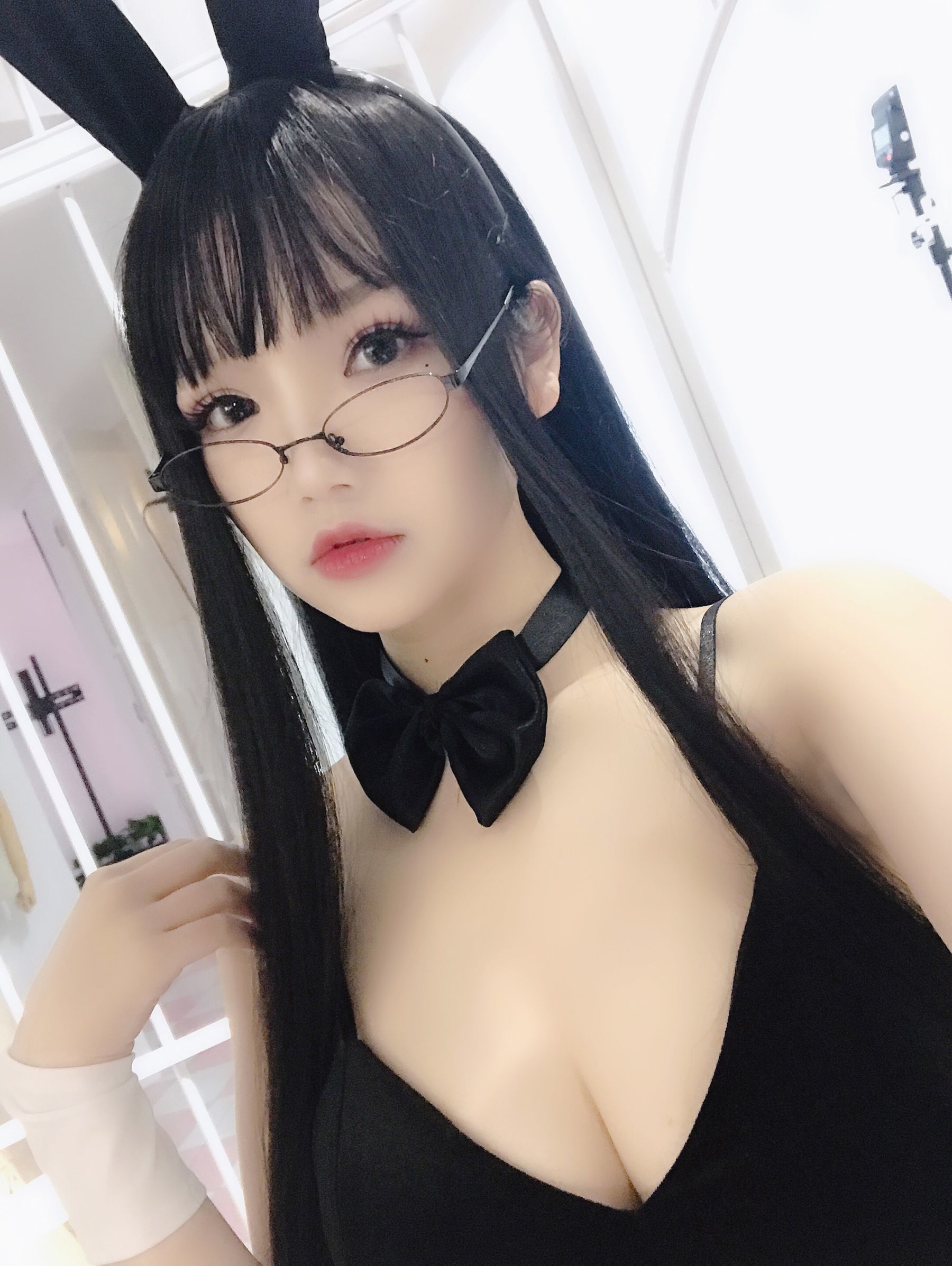 动漫博主雪晴Astra 眼镜兔子扮演 [24P]