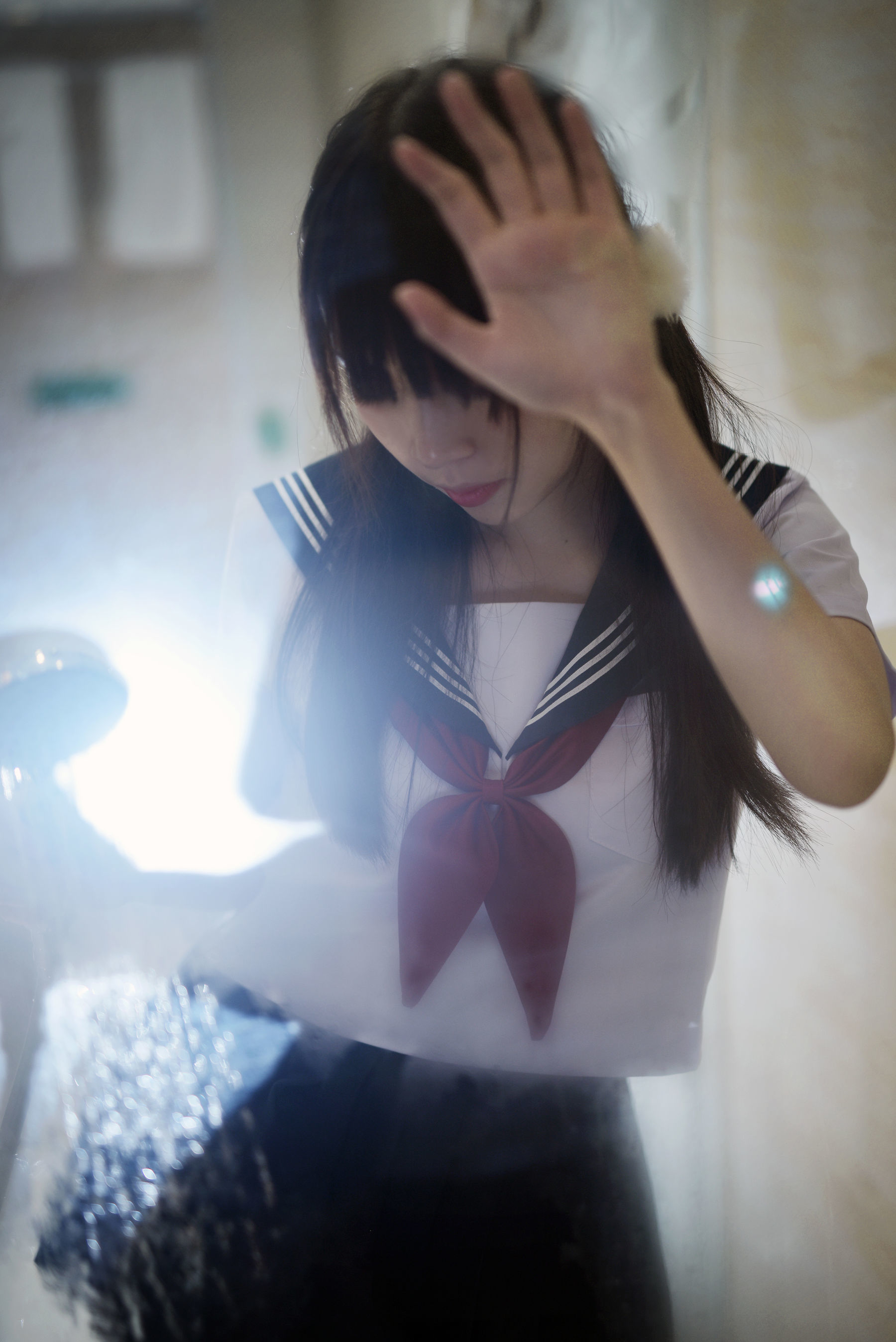 人气Coser二佐Nisa – 湿身黑丝 [12P]