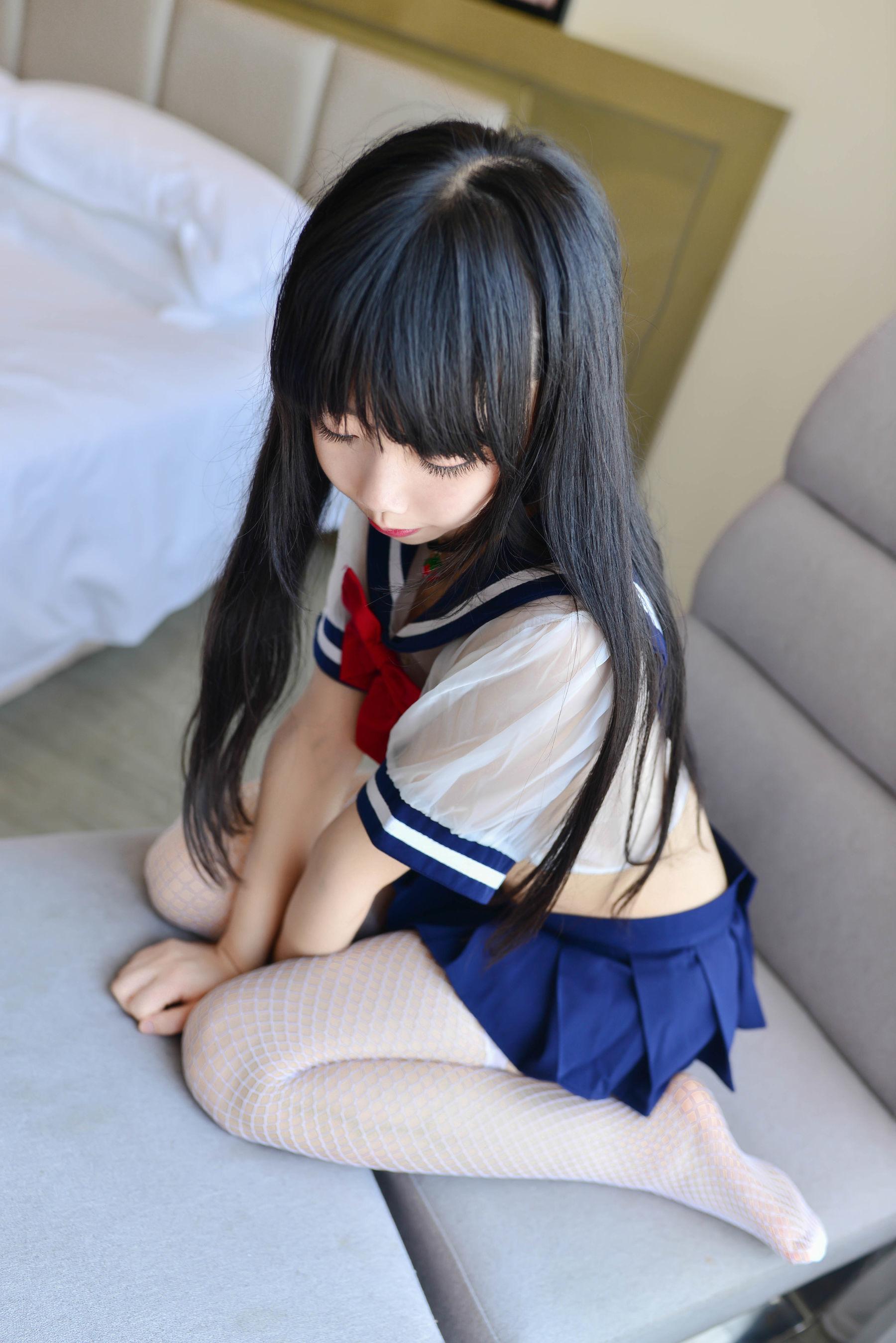 [萝莉COS] 雪琪 – 透明JK [20P]