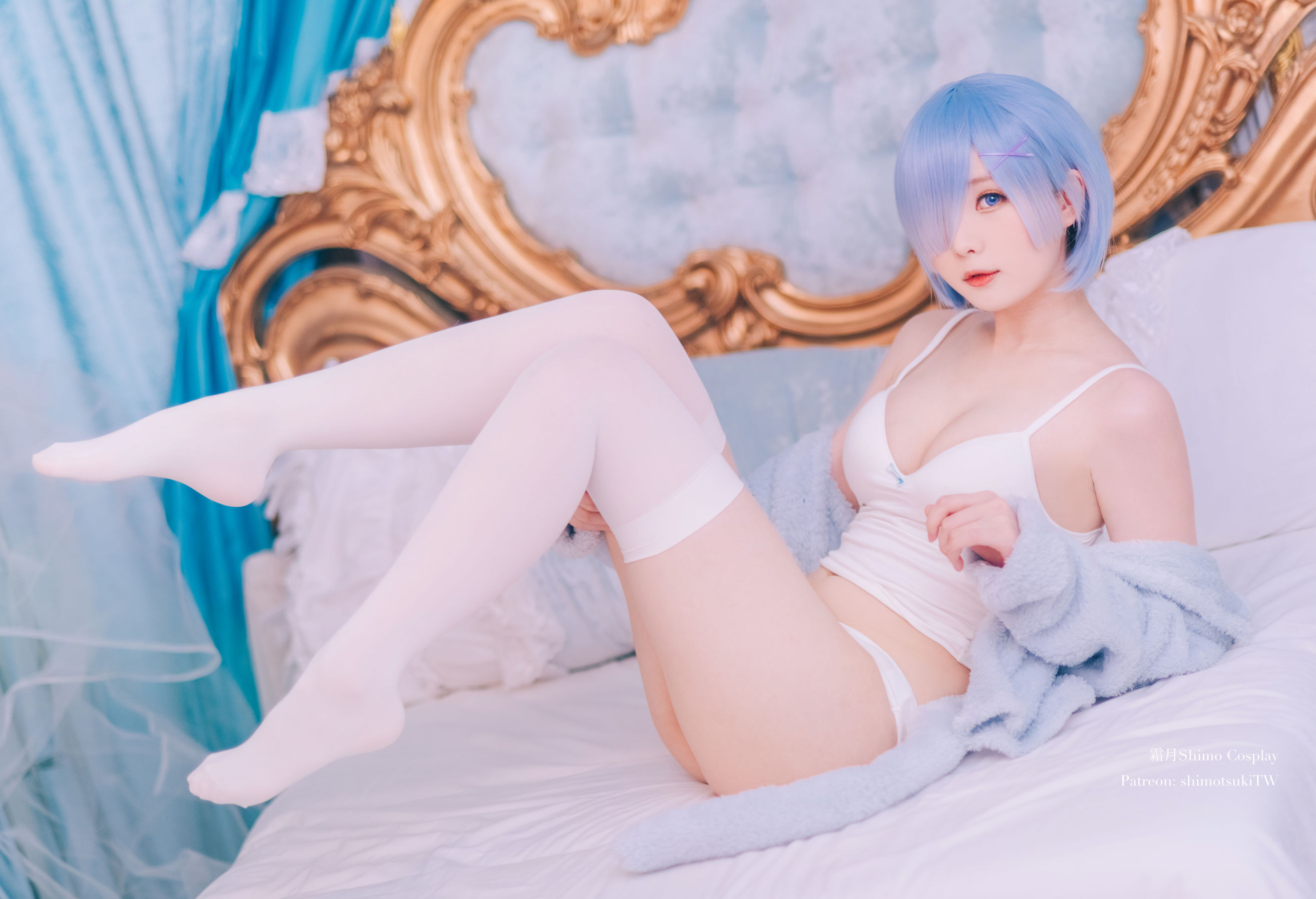 微博妹纸霜月shimo – 雷姆猫咪装 [16P]