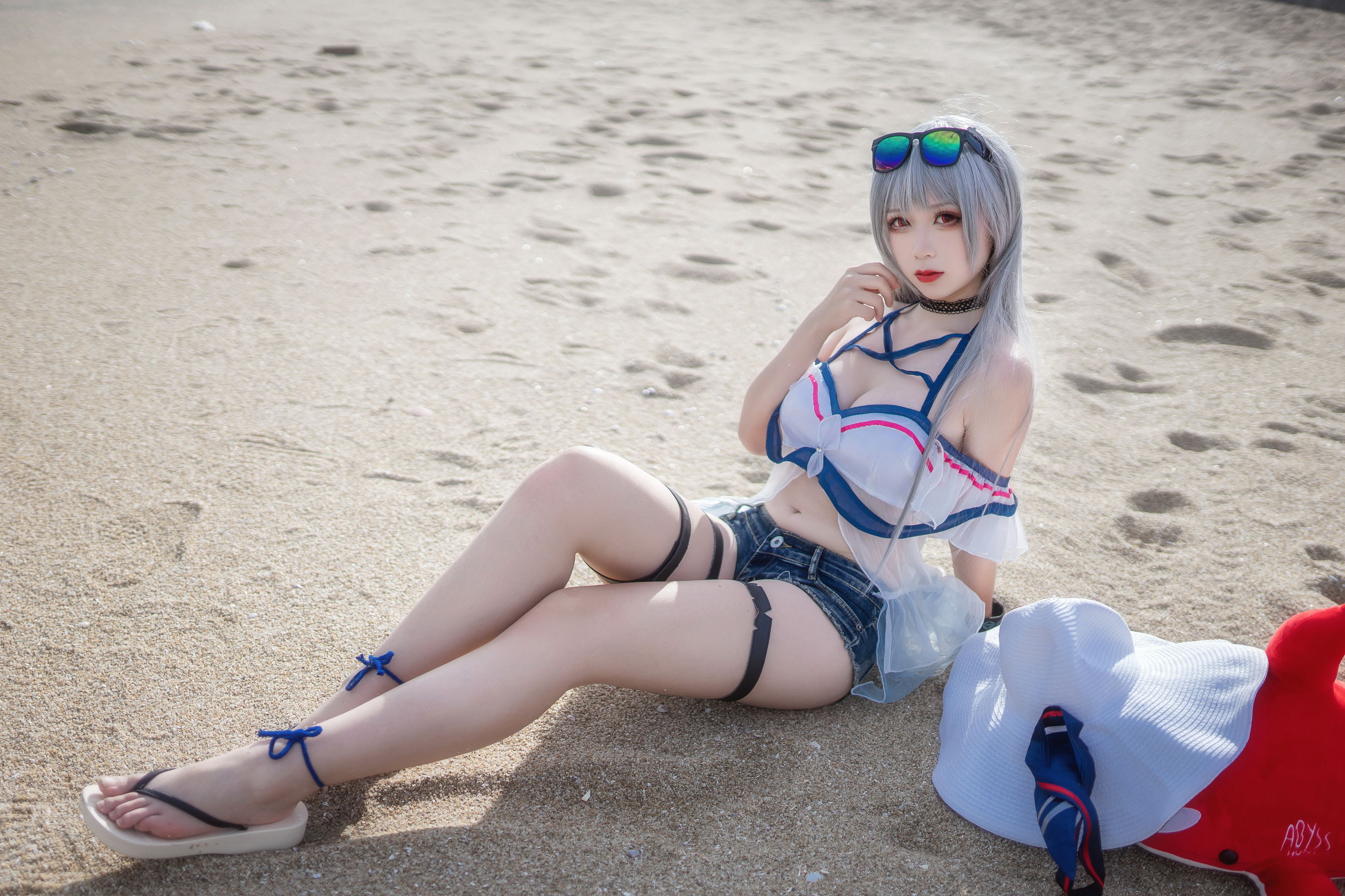 动漫博主樱落酱w – 斯卡蒂泳装 [21P]