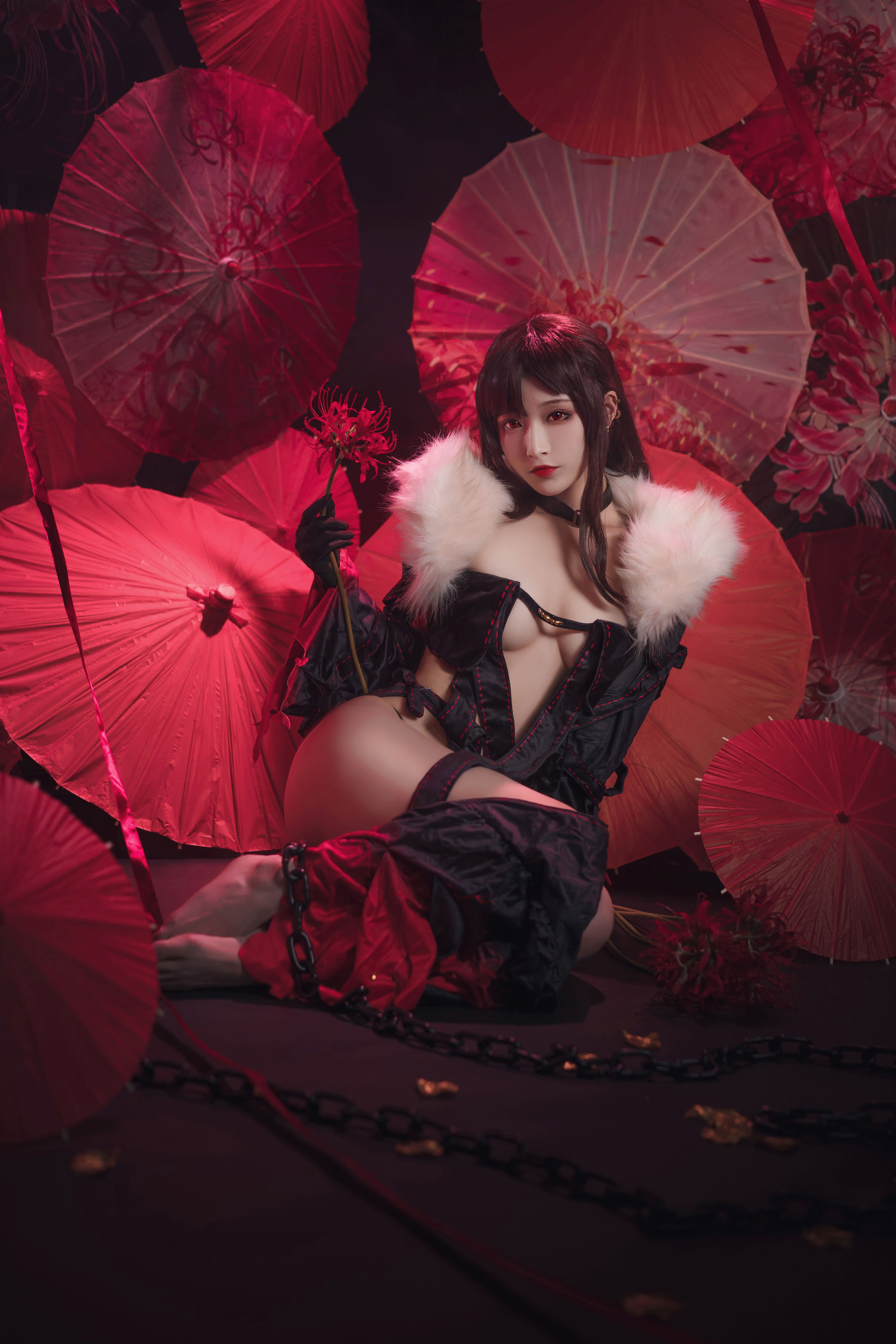 [Cosplay写真] 动漫博主铁板烧鬼舞w – 虞美人 [26P]