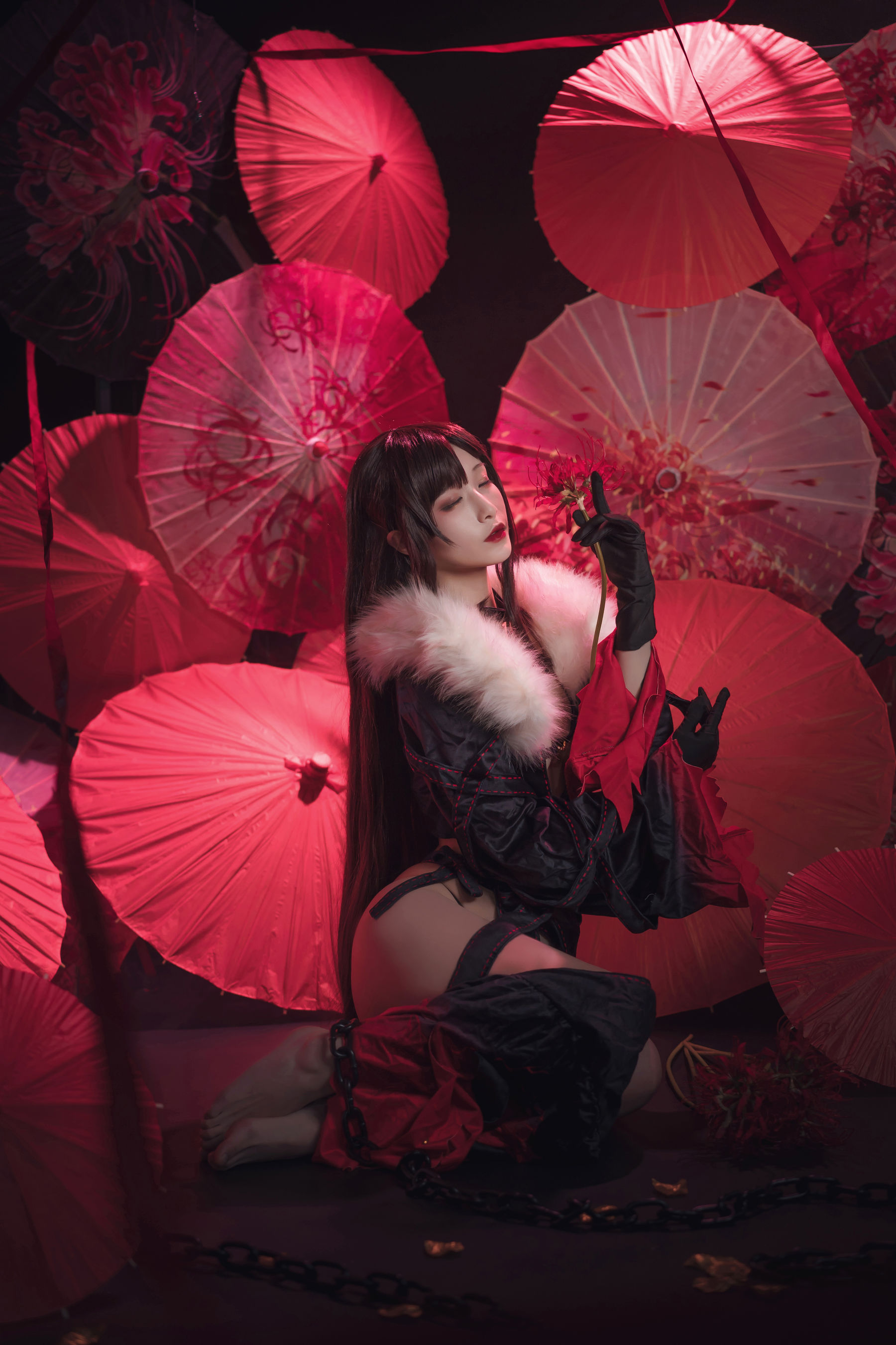 [Cosplay写真] 动漫博主铁板烧鬼舞w – 虞美人 [26P]