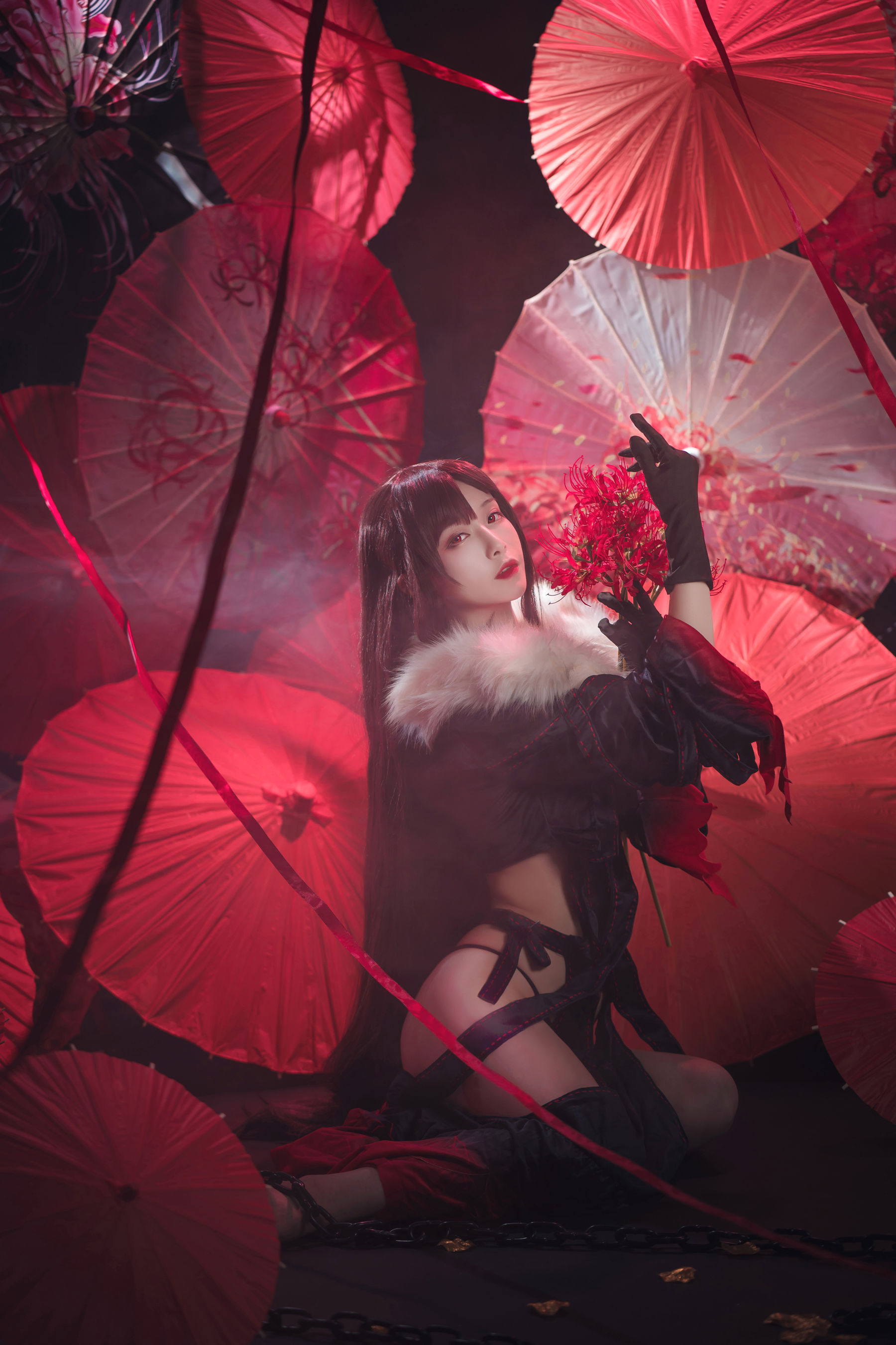 [Cosplay写真] 动漫博主铁板烧鬼舞w – 虞美人 [26P]